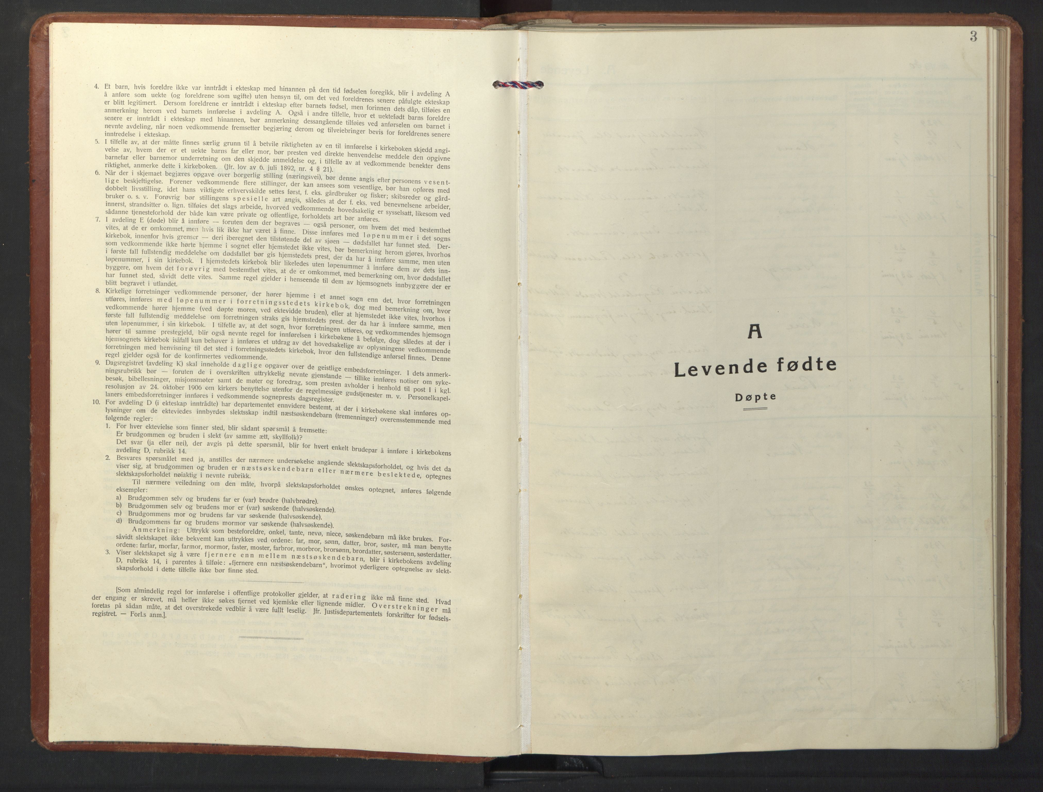 Ministerialprotokoller, klokkerbøker og fødselsregistre - Sør-Trøndelag, SAT/A-1456/698/L1169: Parish register (copy) no. 698C06, 1930-1949, p. 3