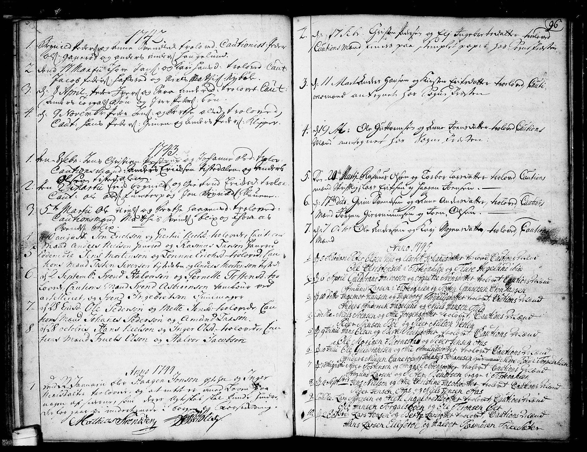Idd prestekontor Kirkebøker, SAO/A-10911/F/Fa/L0001: Parish register (official) no. I 1, 1720-1769, p. 96