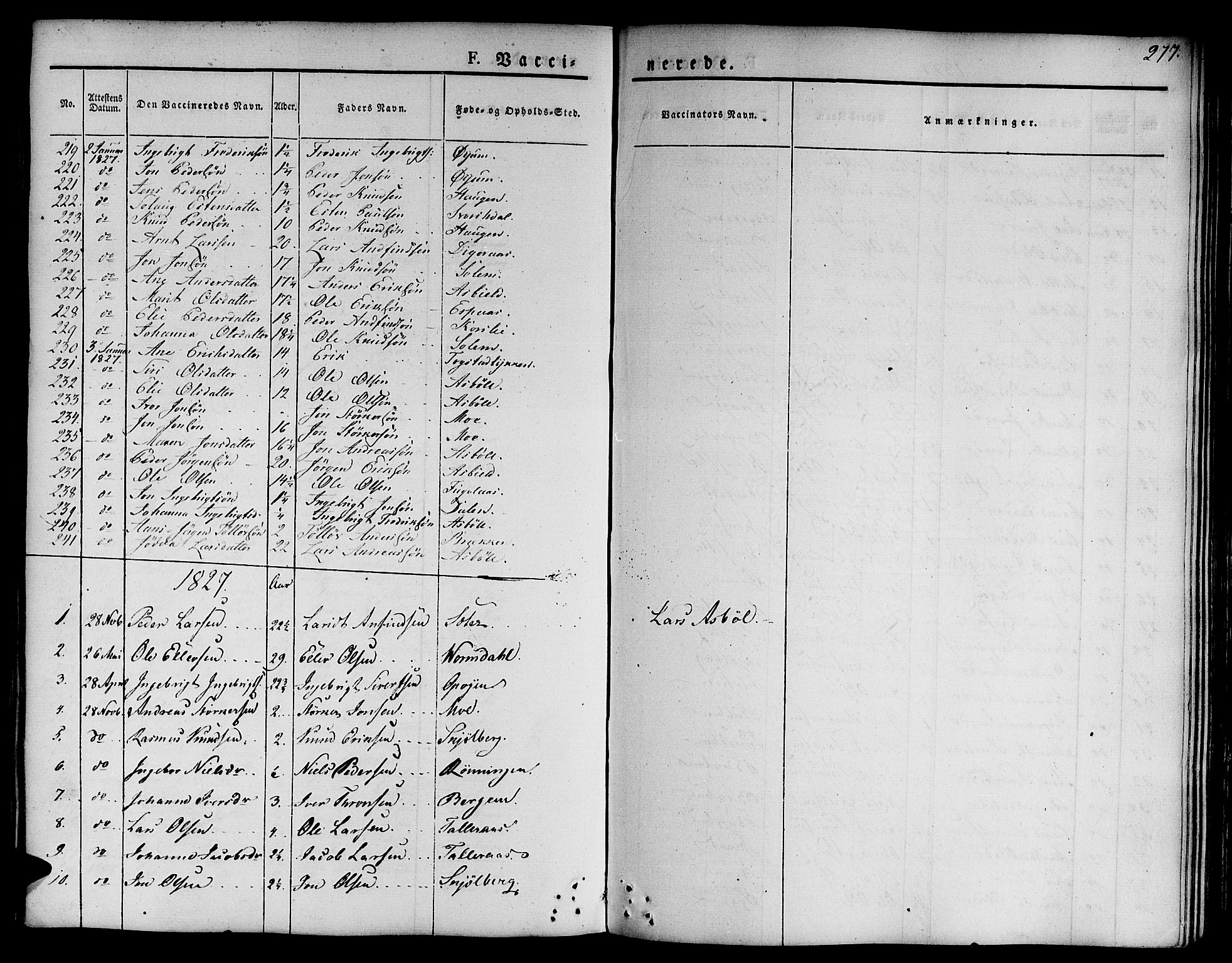 Ministerialprotokoller, klokkerbøker og fødselsregistre - Sør-Trøndelag, SAT/A-1456/668/L0804: Parish register (official) no. 668A04, 1826-1839, p. 277