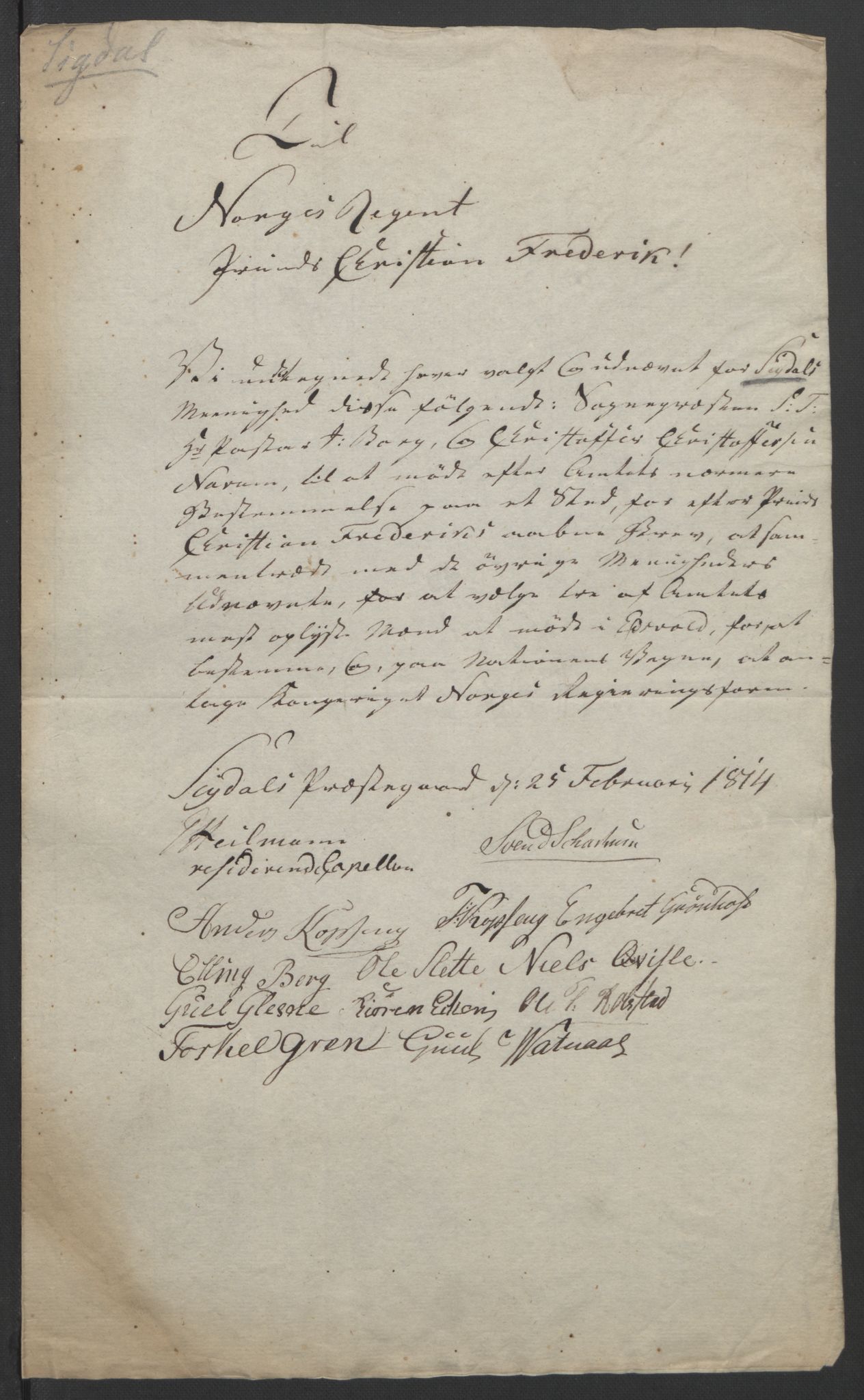 Statsrådssekretariatet, RA/S-1001/D/Db/L0007: Fullmakter for Eidsvollsrepresentantene i 1814. , 1814, p. 342