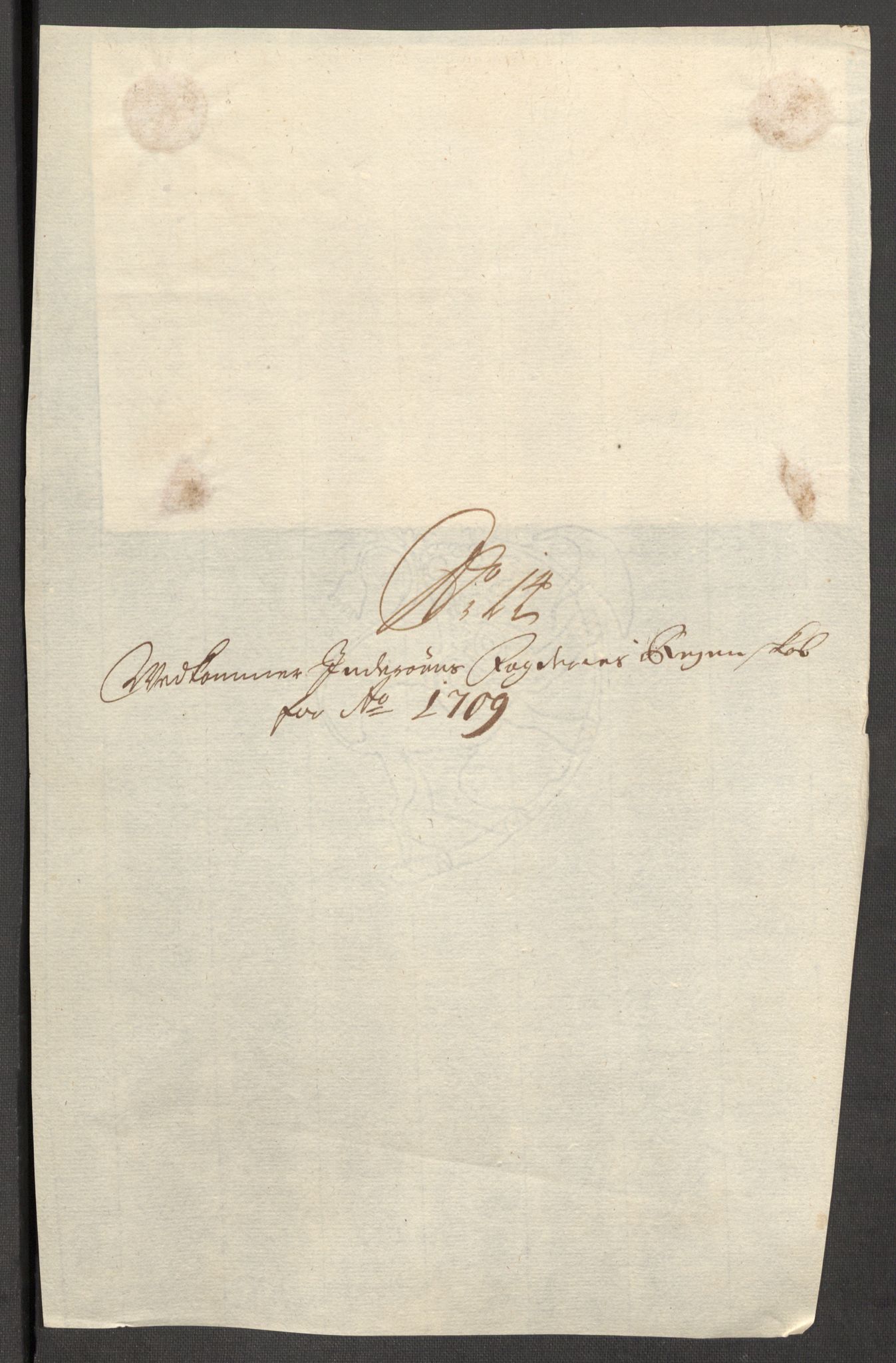 Rentekammeret inntil 1814, Reviderte regnskaper, Fogderegnskap, RA/EA-4092/R63/L4317: Fogderegnskap Inderøy, 1709, p. 197