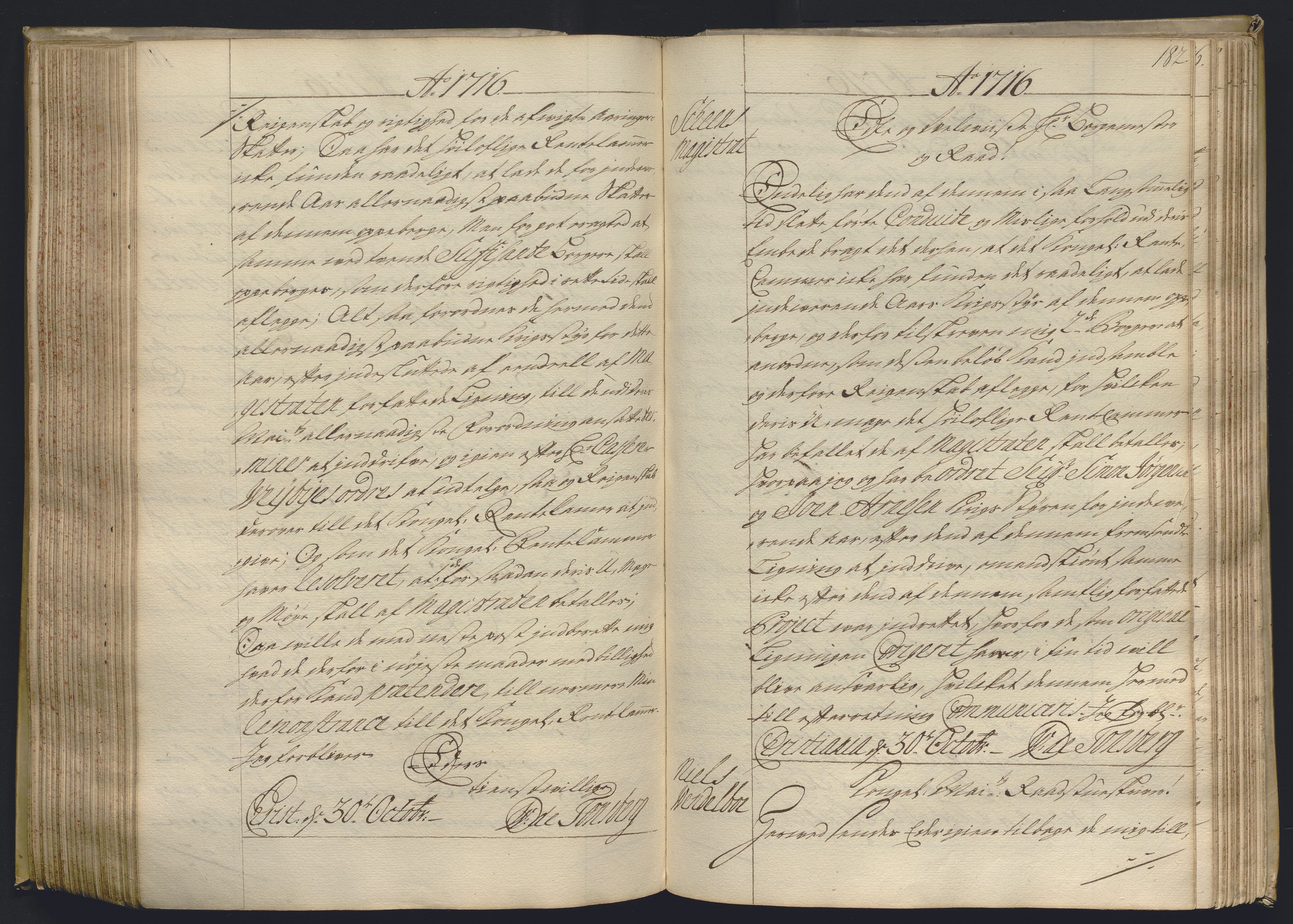 Kristiania stiftamt, AV/SAO-A-10386/B/Ba/L0004: Kopibok, 1715-1717, p. 181b-182a