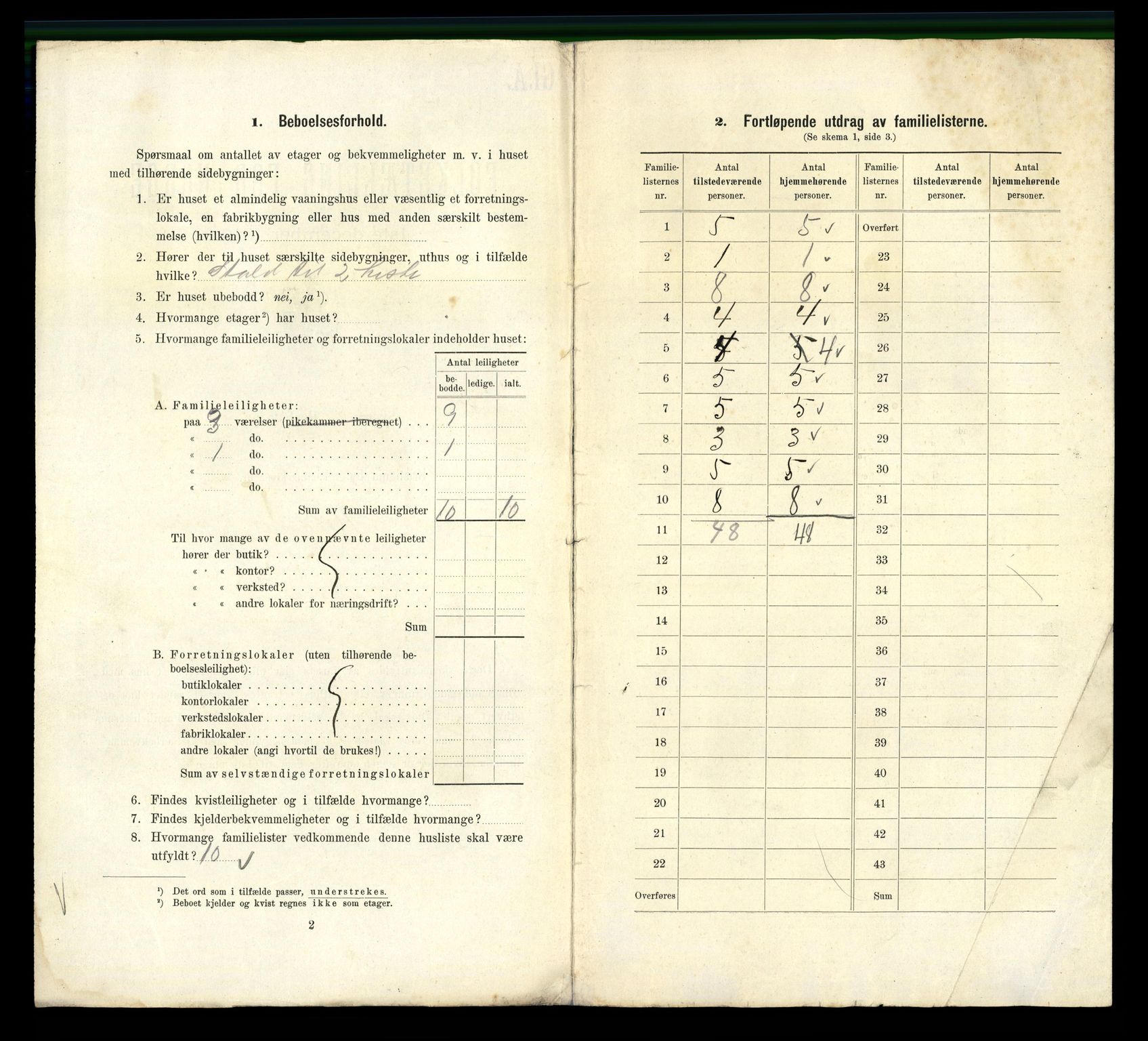 RA, 1910 census for Kristiania, 1910, p. 114116