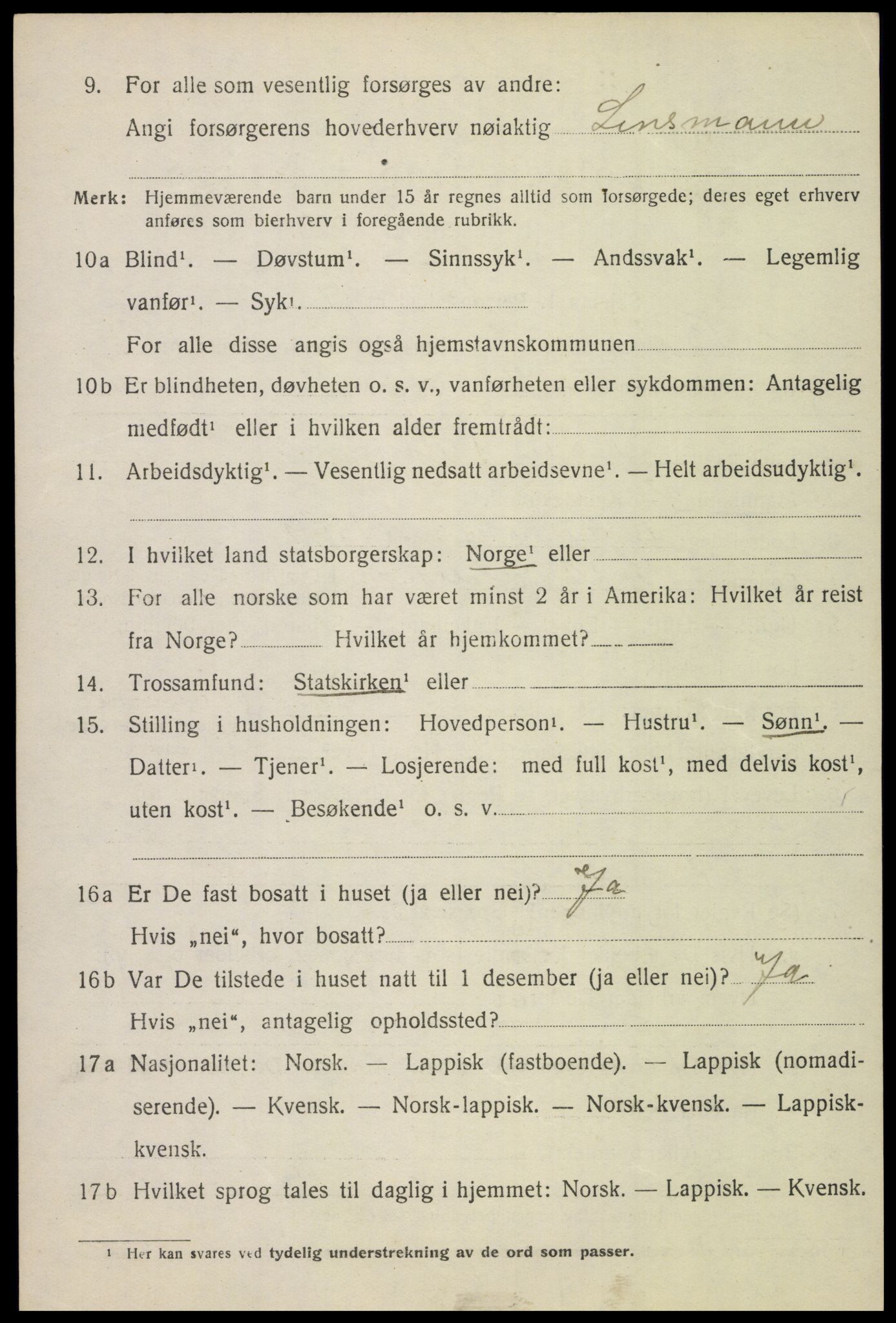 SAT, 1920 census for Beiarn, 1920, p. 1925
