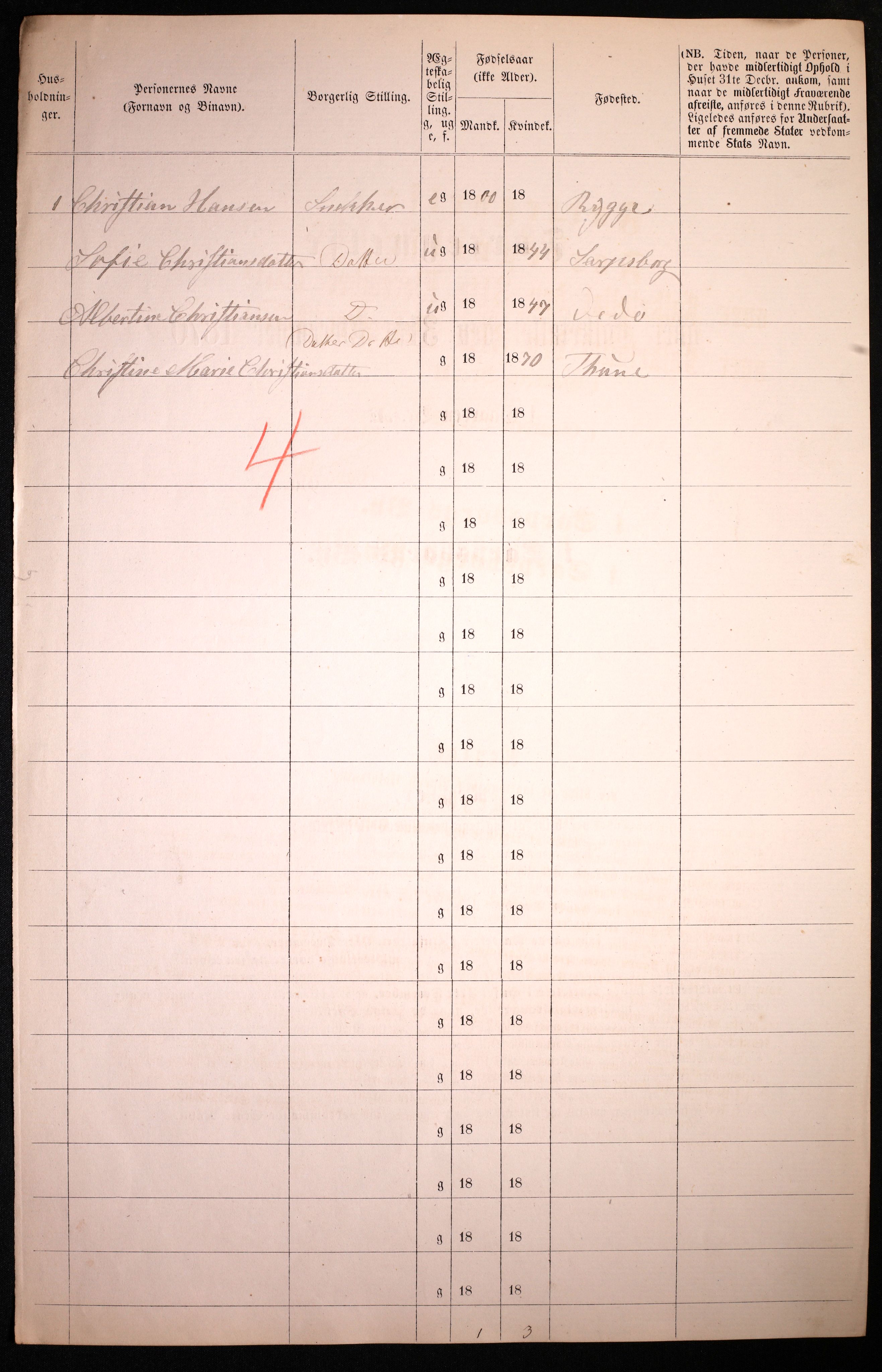 RA, 1870 census for 0102 Sarpsborg, 1870, p. 342