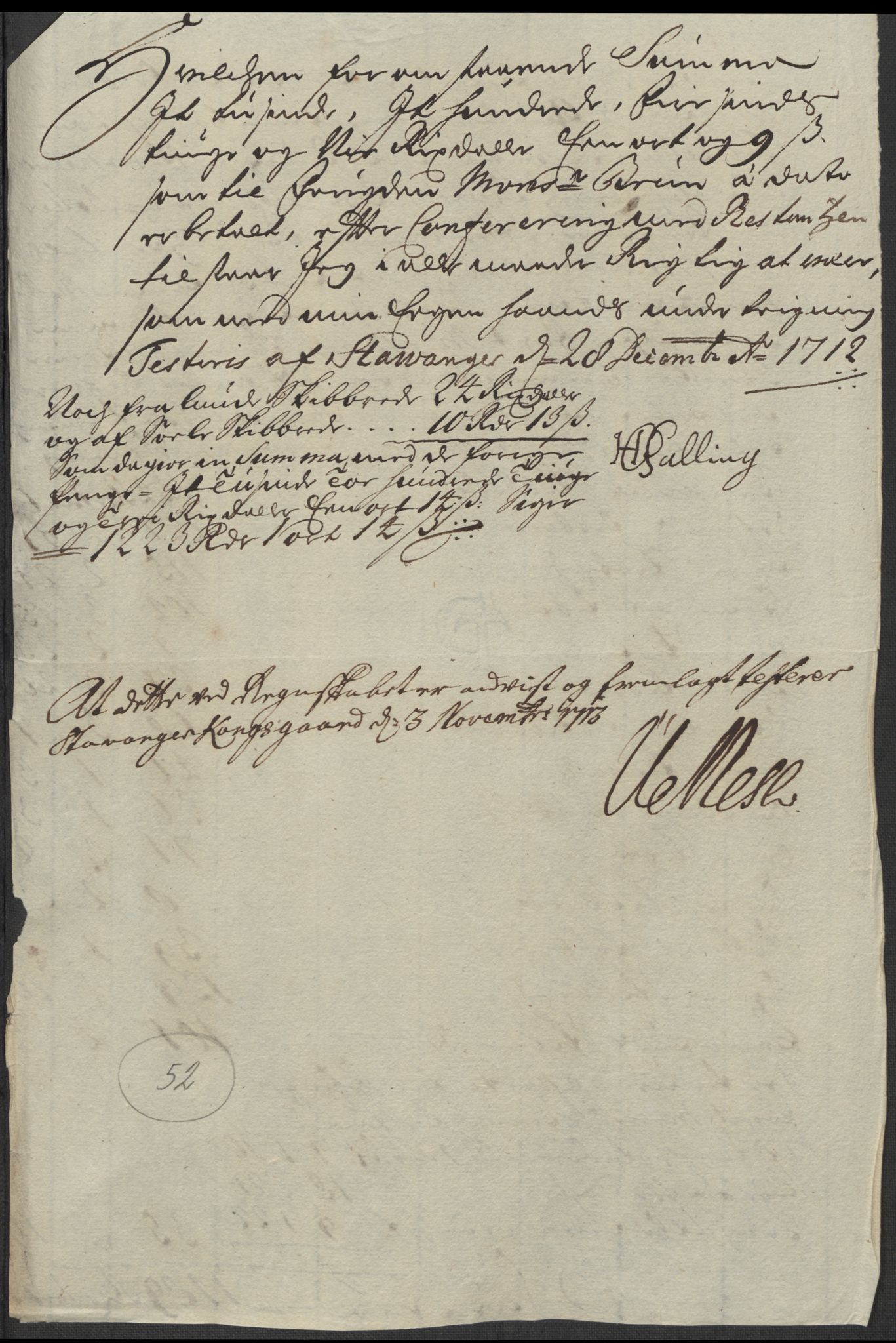 Rentekammeret inntil 1814, Reviderte regnskaper, Fogderegnskap, AV/RA-EA-4092/R46/L2737: Fogderegnskap Jæren og Dalane, 1712, p. 314