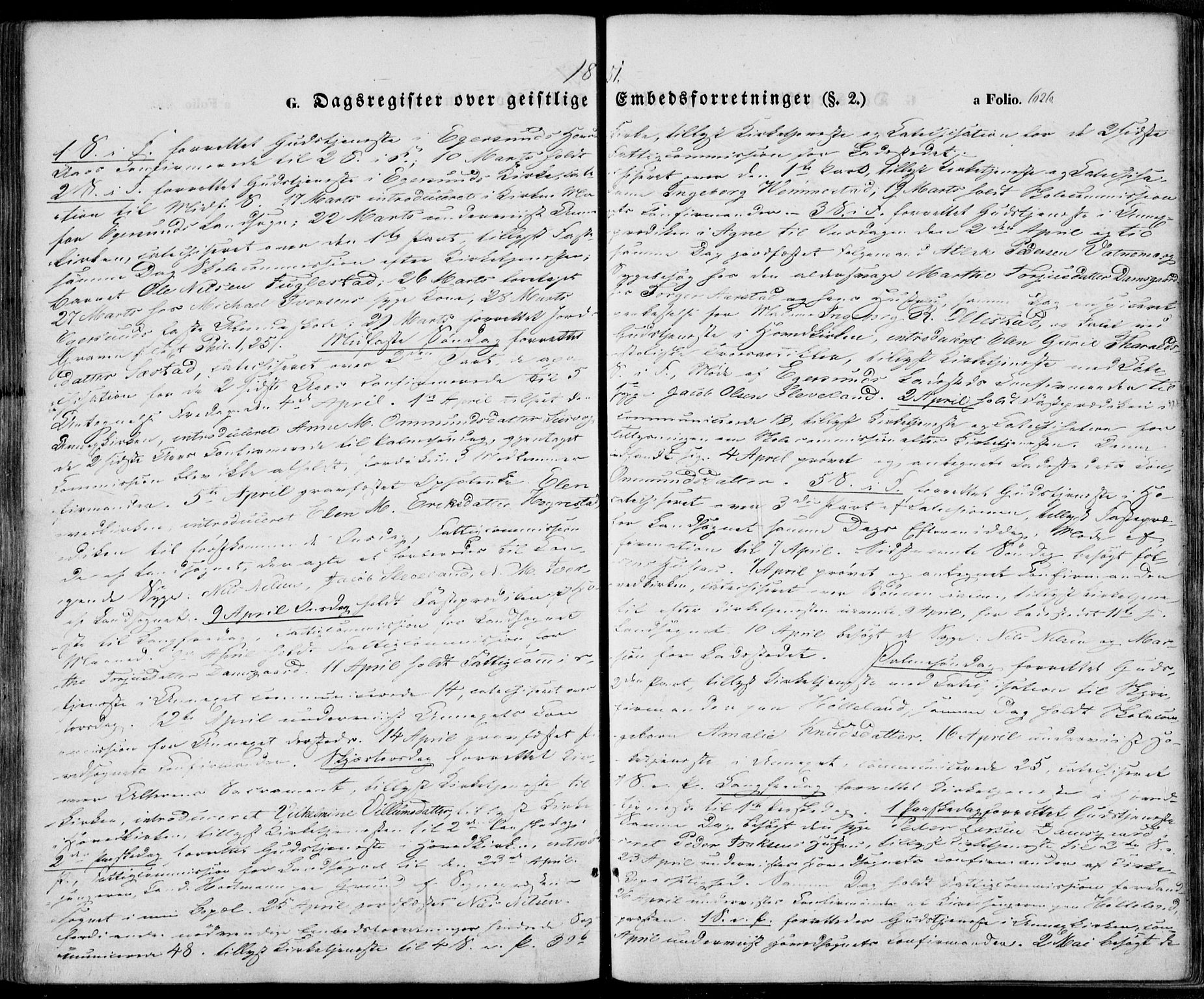 Eigersund sokneprestkontor, AV/SAST-A-101807/S08/L0013: Parish register (official) no. A 12.2, 1850-1865, p. 626