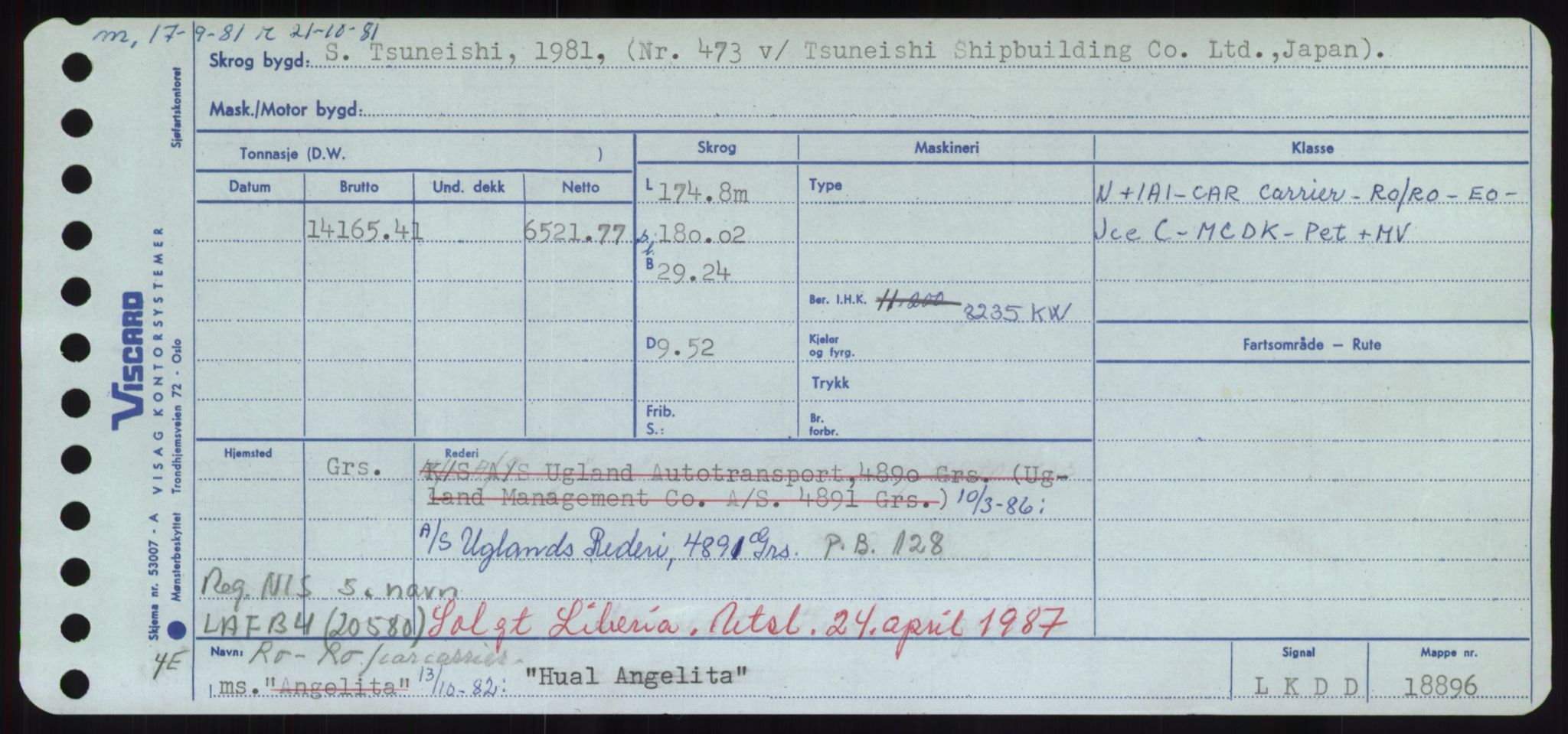 Sjøfartsdirektoratet med forløpere, Skipsmålingen, RA/S-1627/H/Hd/L0017: Fartøy, Holi-Hå, p. 123