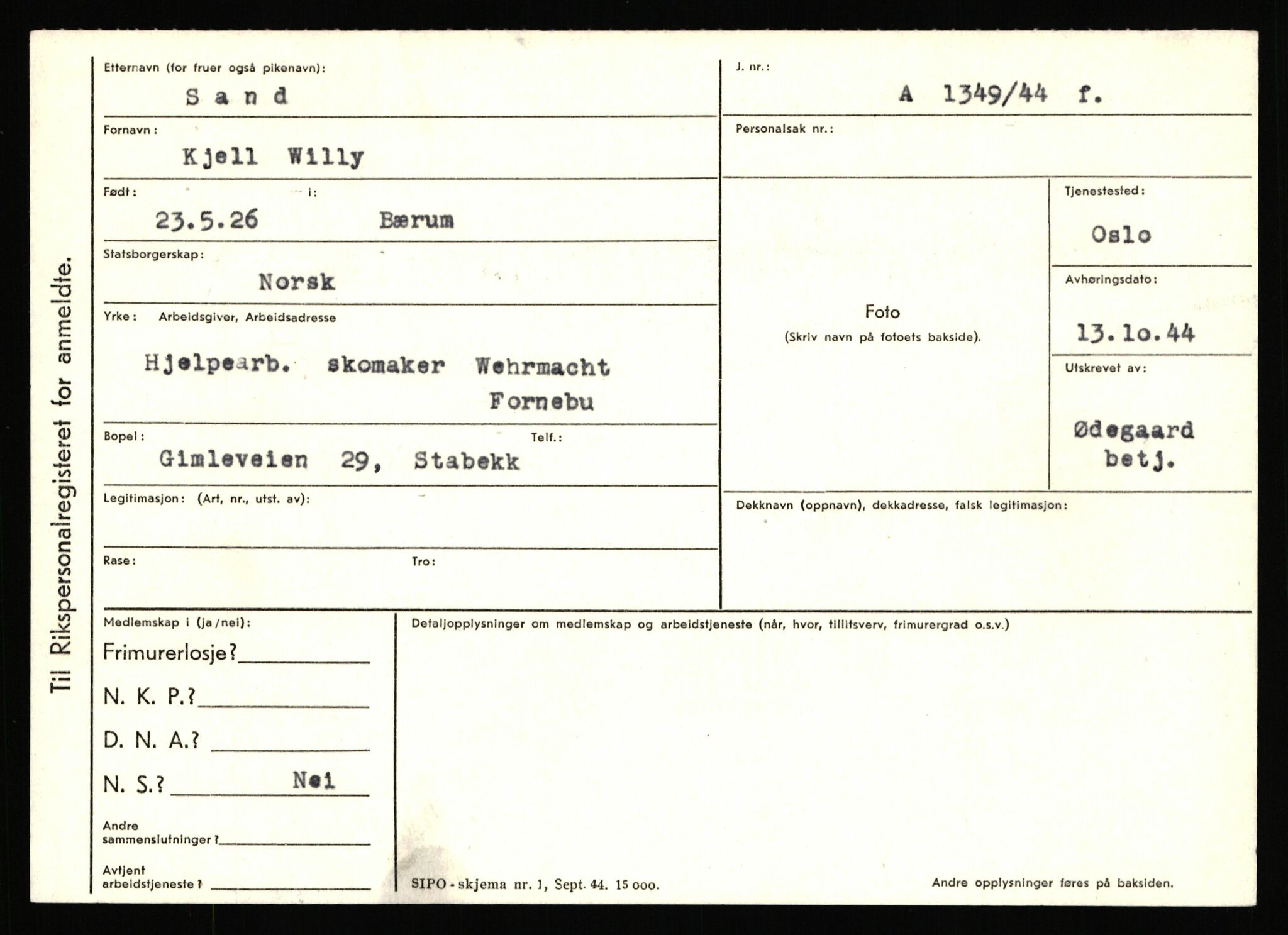 Statspolitiet - Hovedkontoret / Osloavdelingen, AV/RA-S-1329/C/Ca/L0013: Raa - Servold, 1943-1945, p. 3591