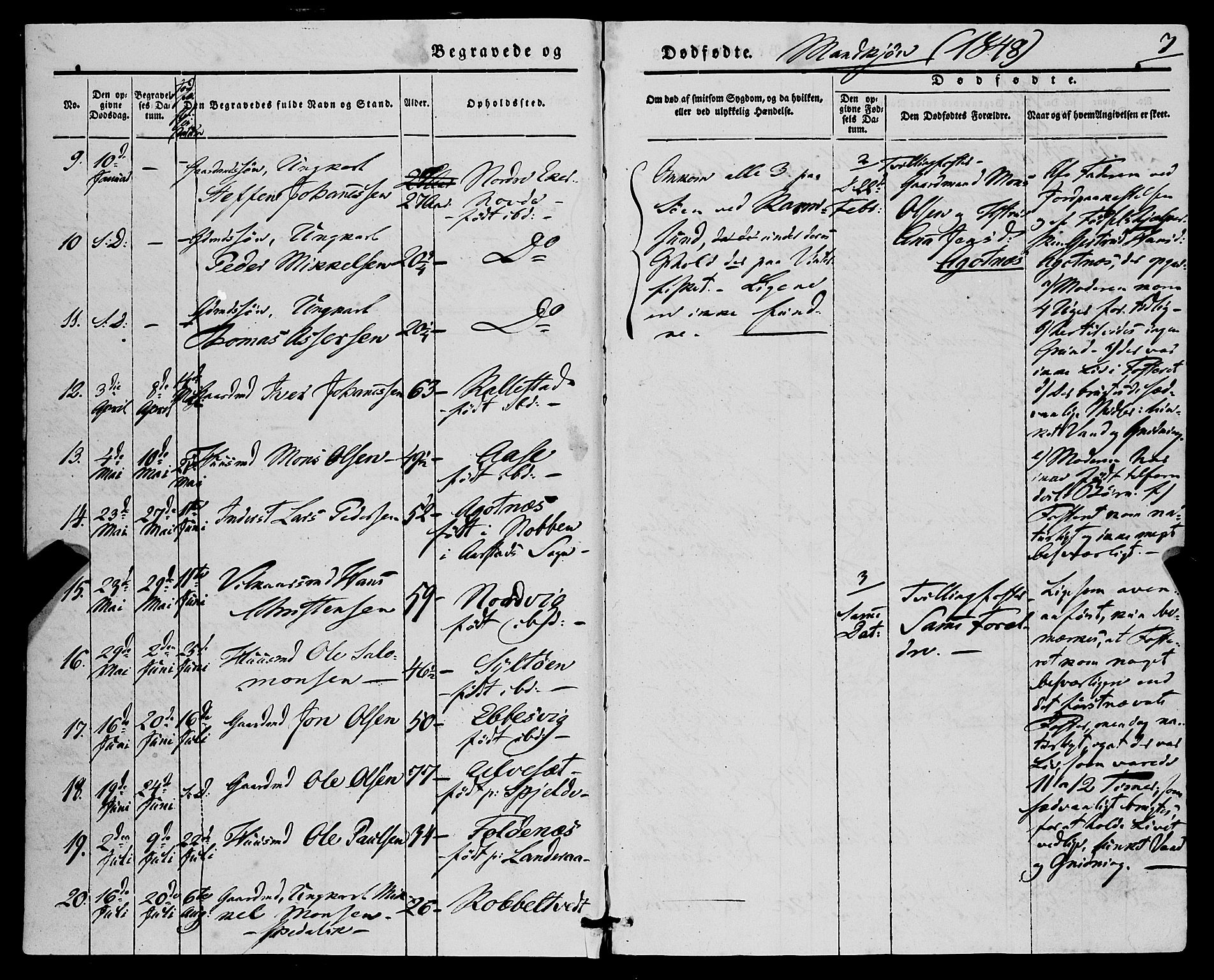 Fjell sokneprestembete, AV/SAB-A-75301/H/Haa: Parish register (official) no. A 7, 1847-1877, p. 3