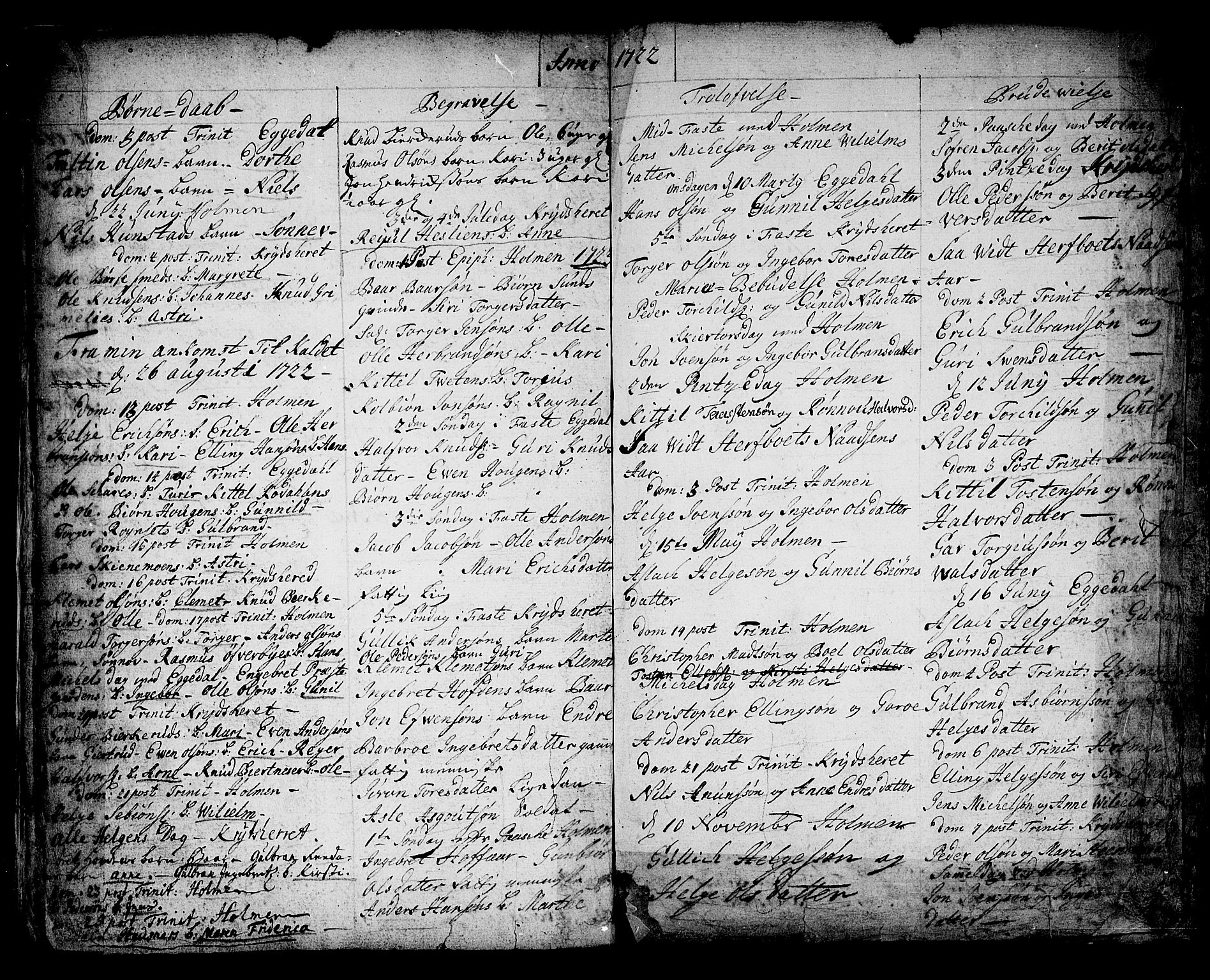 Sigdal kirkebøker, SAKO/A-245/F/Fa/L0001: Parish register (official) no. I 1, 1722-1777, p. 5