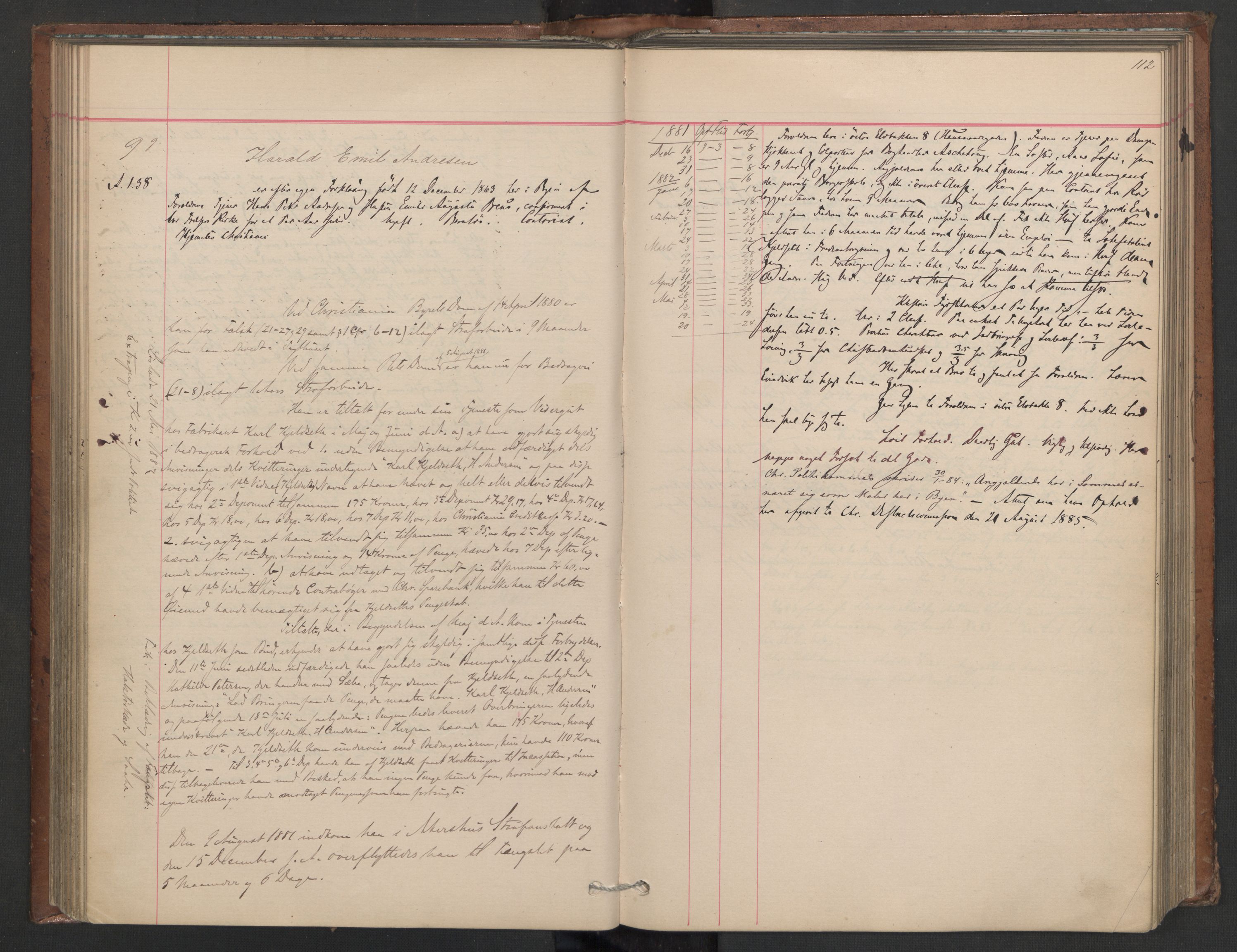 Botsfengslet, AV/RA-S-1539/D/Db/Dbb/L0020: 898f - 195g, 1881-1882, p. 112