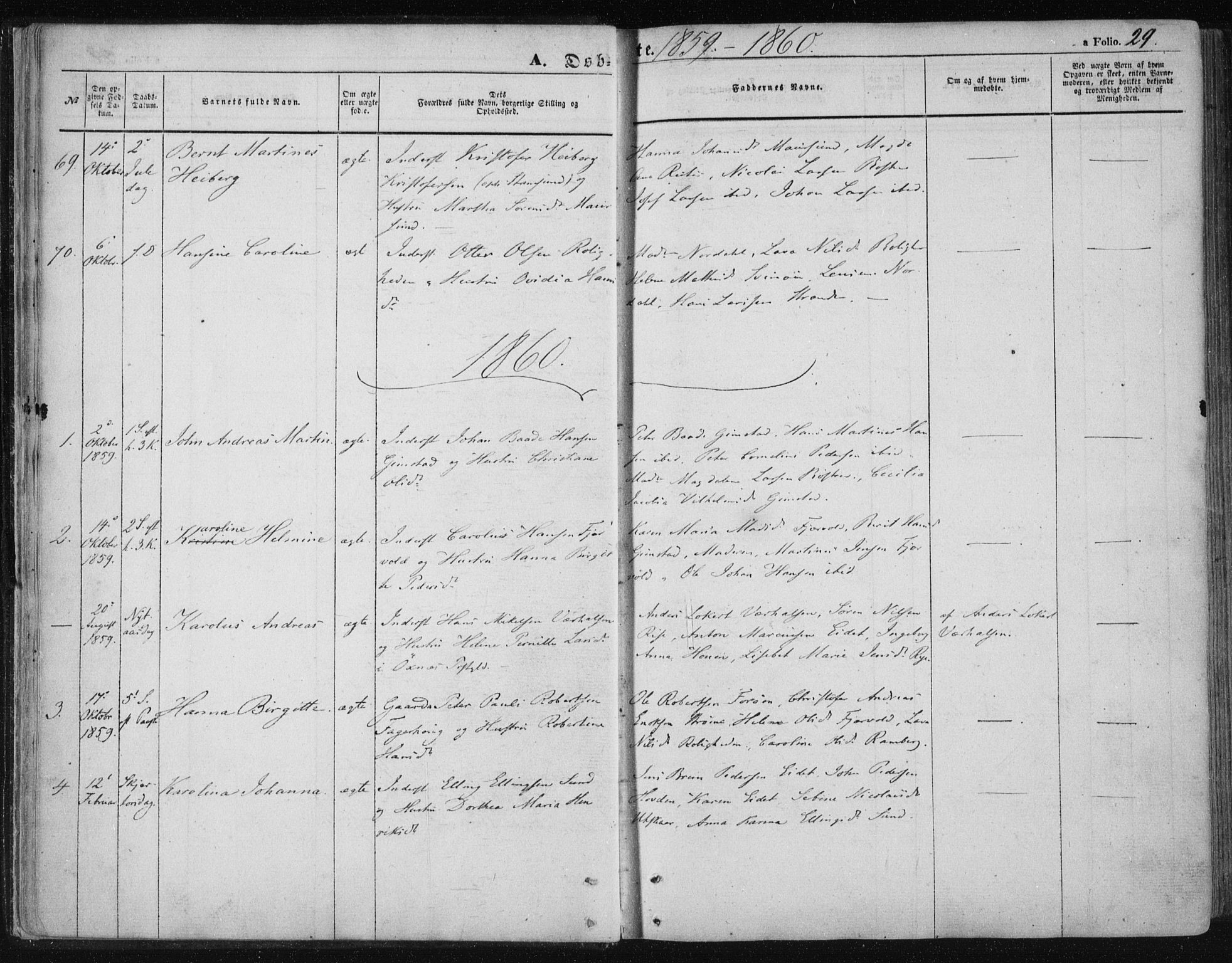 Ministerialprotokoller, klokkerbøker og fødselsregistre - Nordland, SAT/A-1459/891/L1300: Parish register (official) no. 891A05, 1856-1870, p. 29