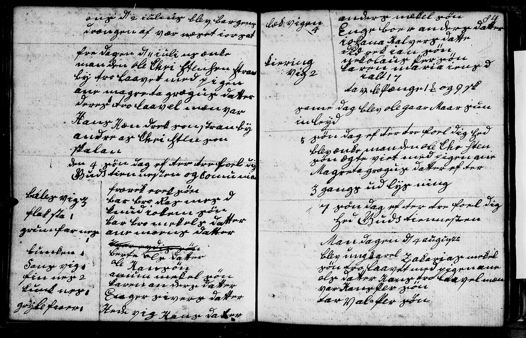 Berg sokneprestkontor, AV/SATØ-S-1318/G/Ga/Gab/L0010klokker: Parish register (copy) no. 10, 1783-1811, p. 84