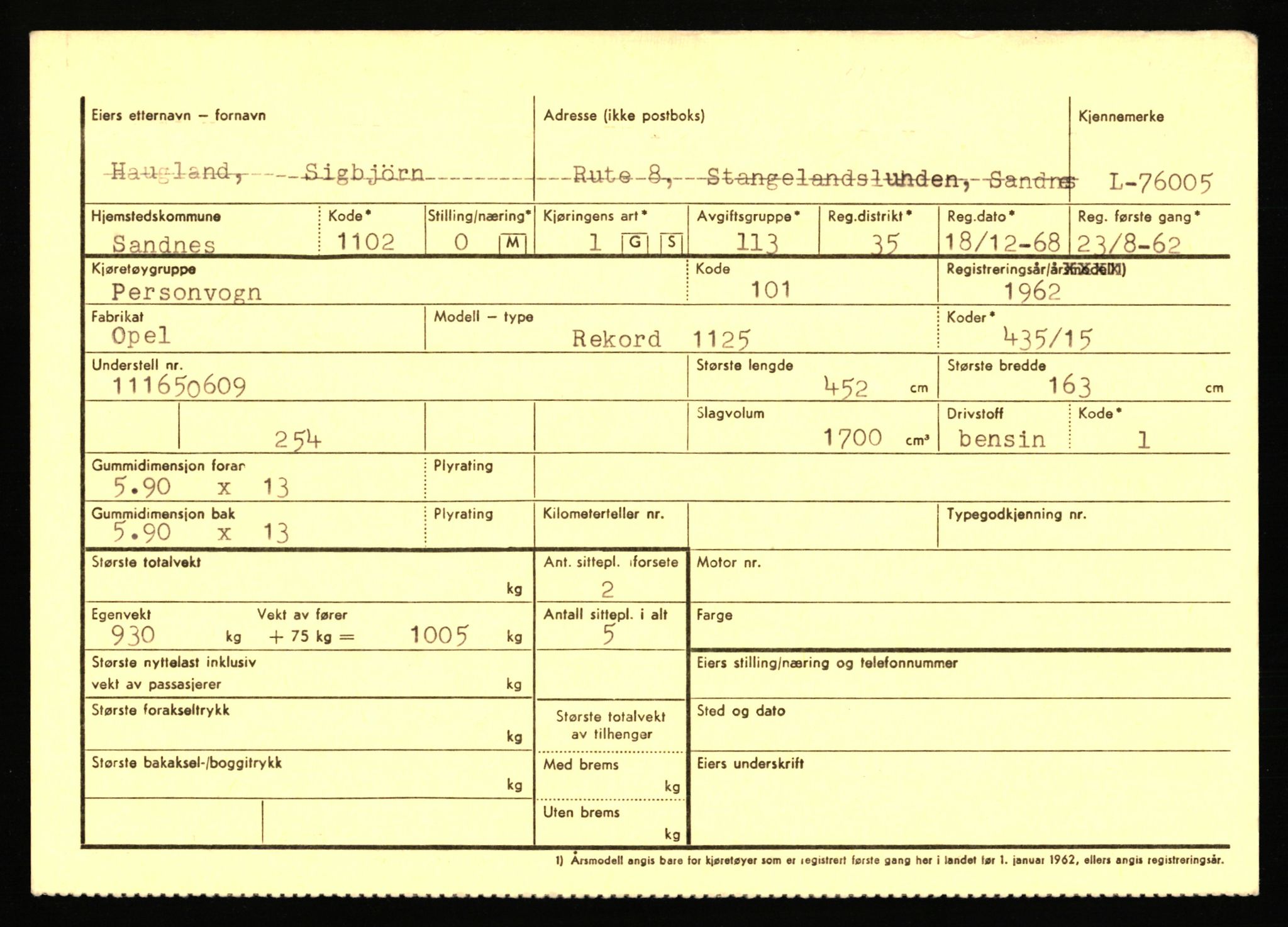 Stavanger trafikkstasjon, AV/SAST-A-101942/0/F/L0068: L-75000 - L-76799, 1930-1971, p. 1227