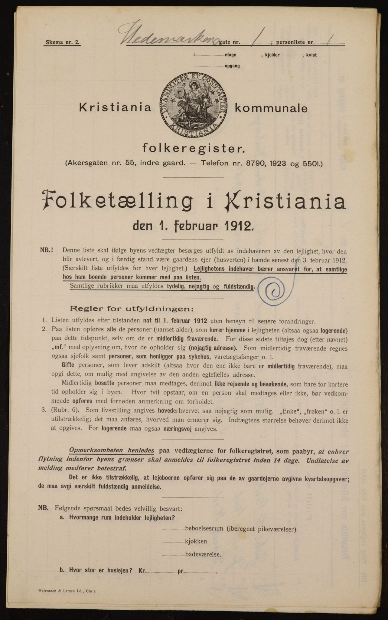 OBA, Municipal Census 1912 for Kristiania, 1912, p. 36030