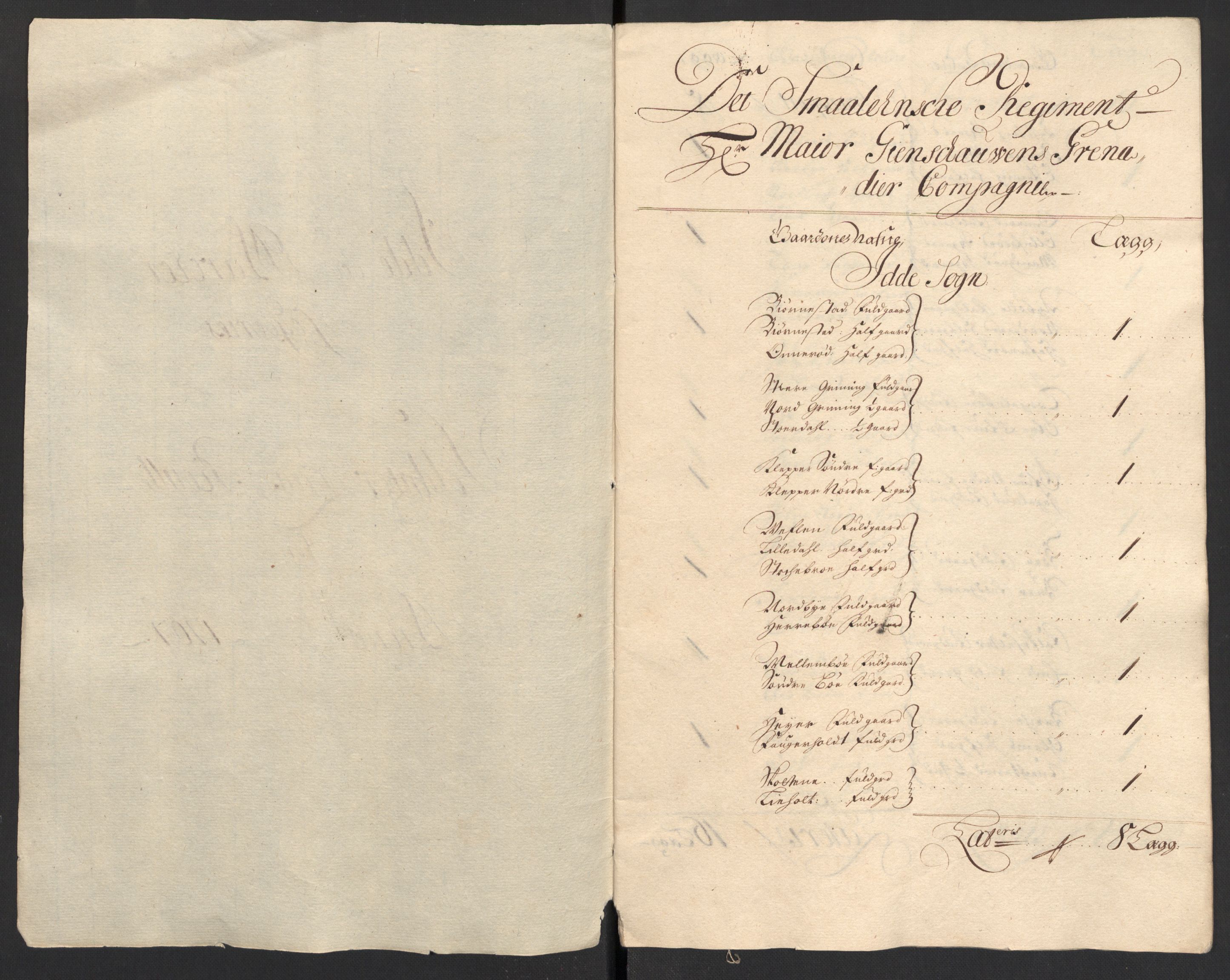 Rentekammeret inntil 1814, Reviderte regnskaper, Fogderegnskap, RA/EA-4092/R01/L0018: Fogderegnskap Idd og Marker, 1707-1709, p. 77