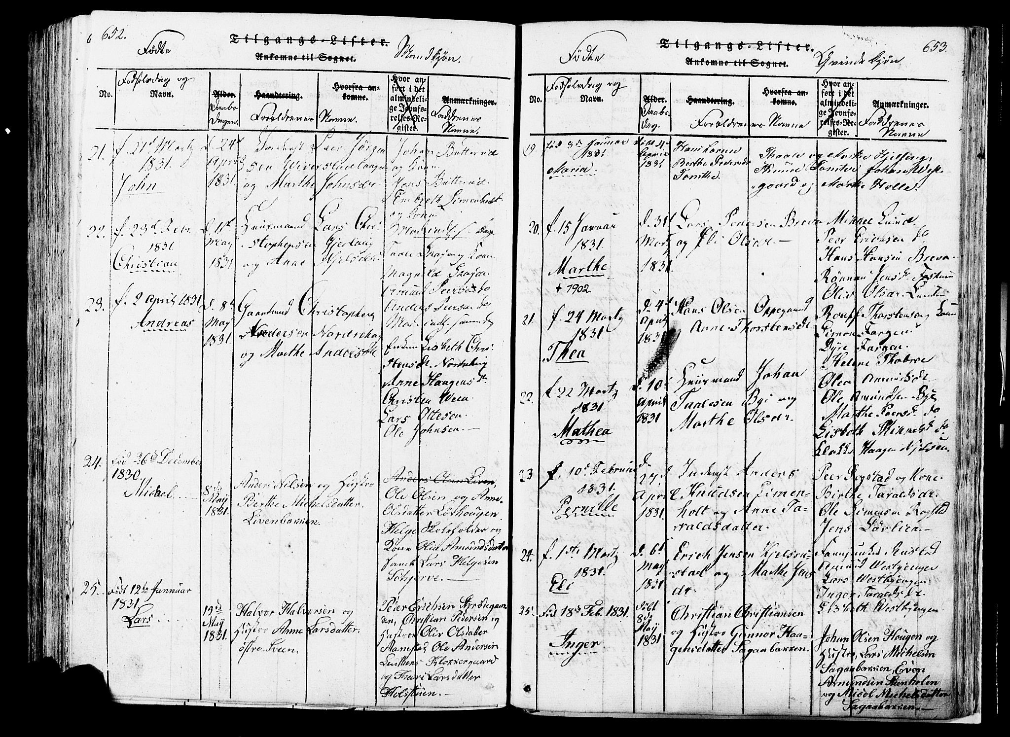 Løten prestekontor, AV/SAH-PREST-022/K/Ka/L0005: Parish register (official) no. 5, 1814-1832, p. 652-653