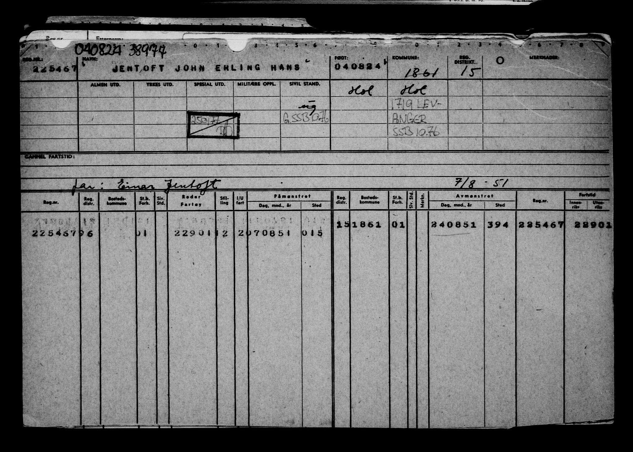 Direktoratet for sjømenn, AV/RA-S-3545/G/Gb/L0234: Hovedkort, 1924, p. 425