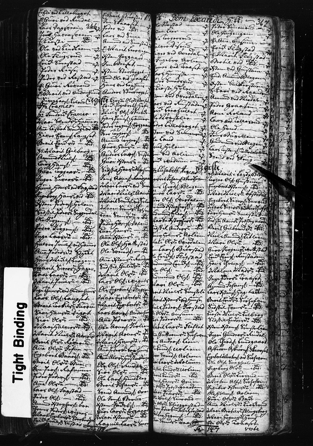 Fåberg prestekontor, SAH/PREST-086/H/Ha/Hab/L0001: Parish register (copy) no. 1, 1727-1767, p. 366-367