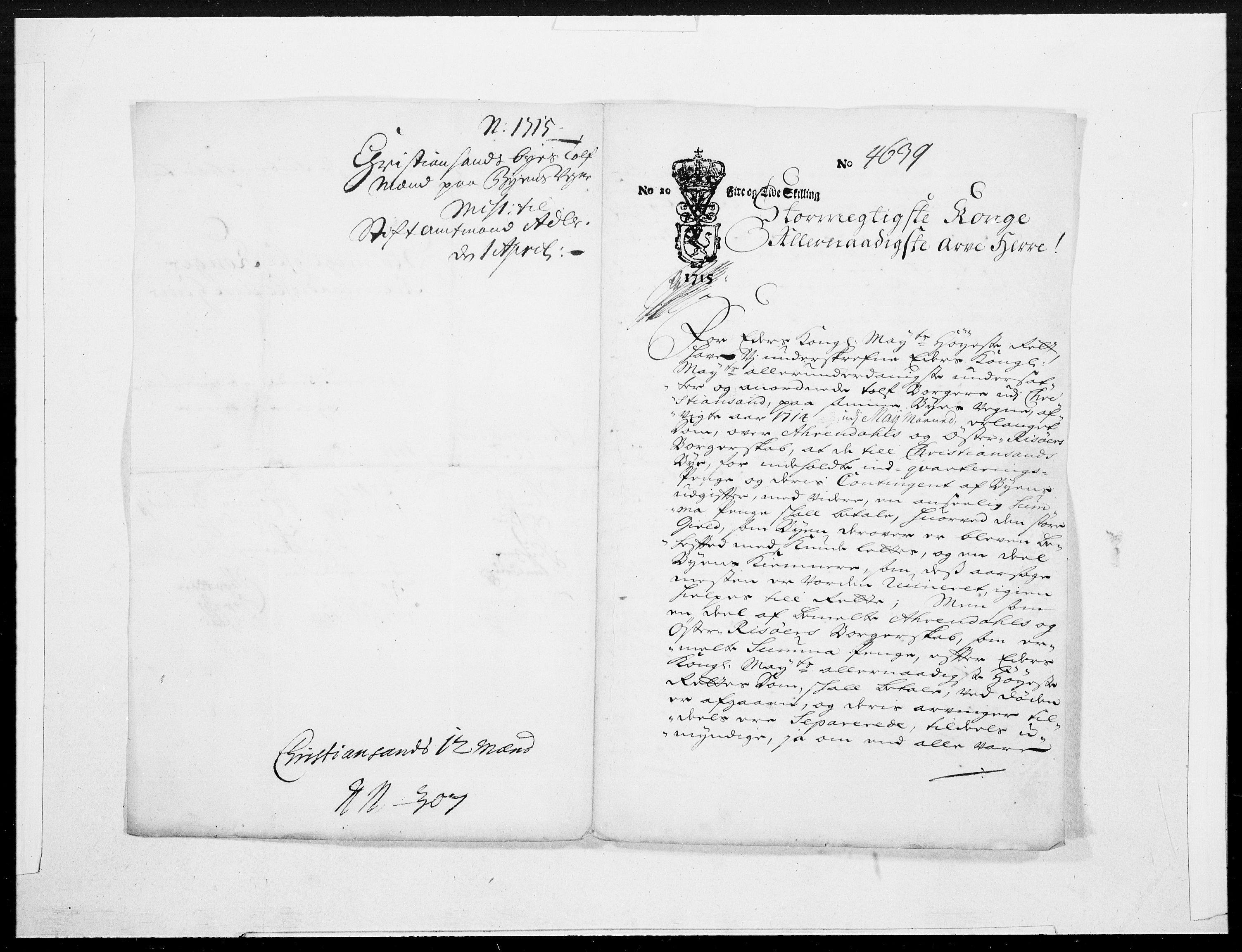 Danske Kanselli 1572-1799, AV/RA-EA-3023/F/Fc/Fcc/Fcca/L0076: Norske innlegg 1572-1799, 1715, p. 213