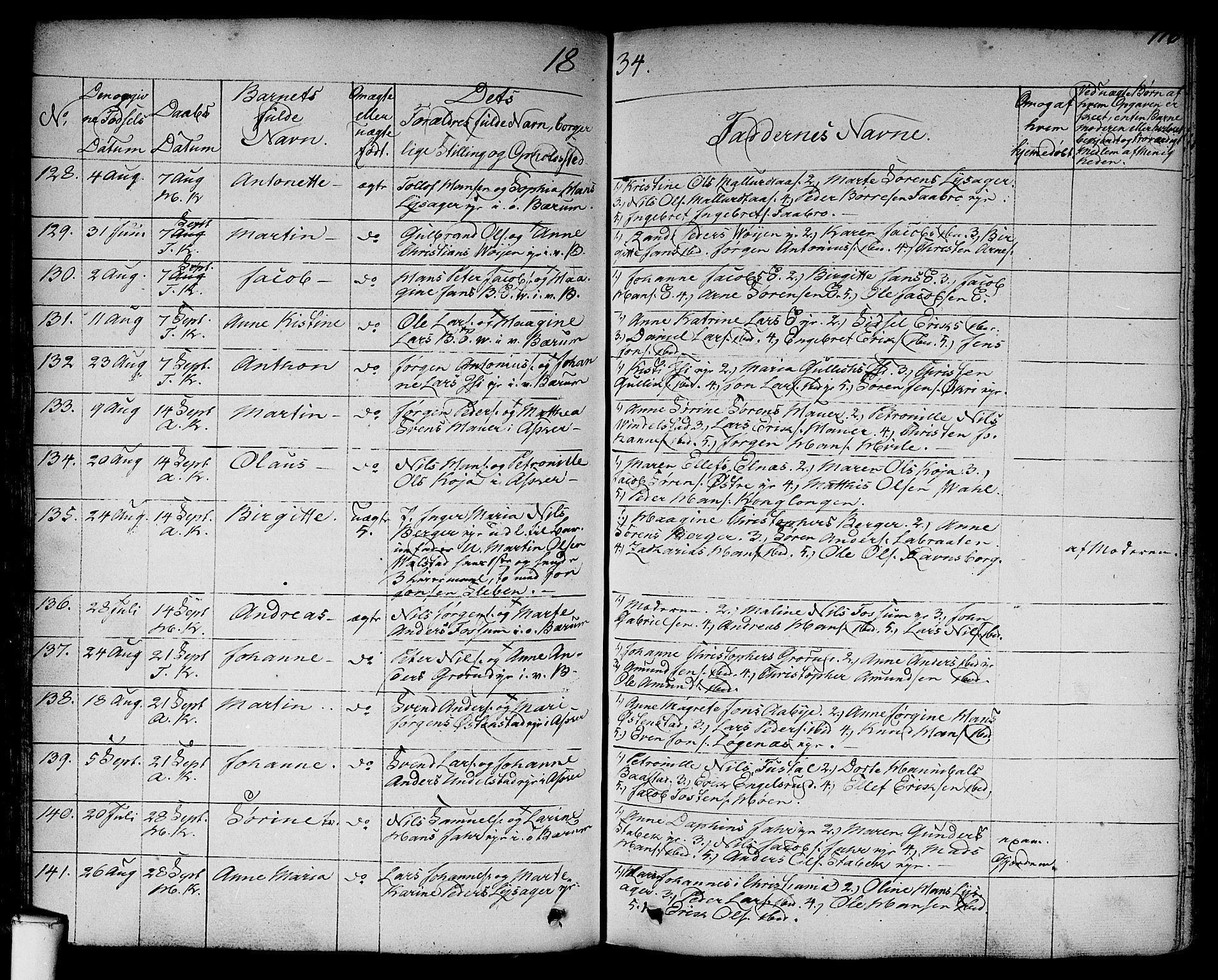 Asker prestekontor Kirkebøker, AV/SAO-A-10256a/F/Fa/L0007: Parish register (official) no. I 7, 1825-1864, p. 116