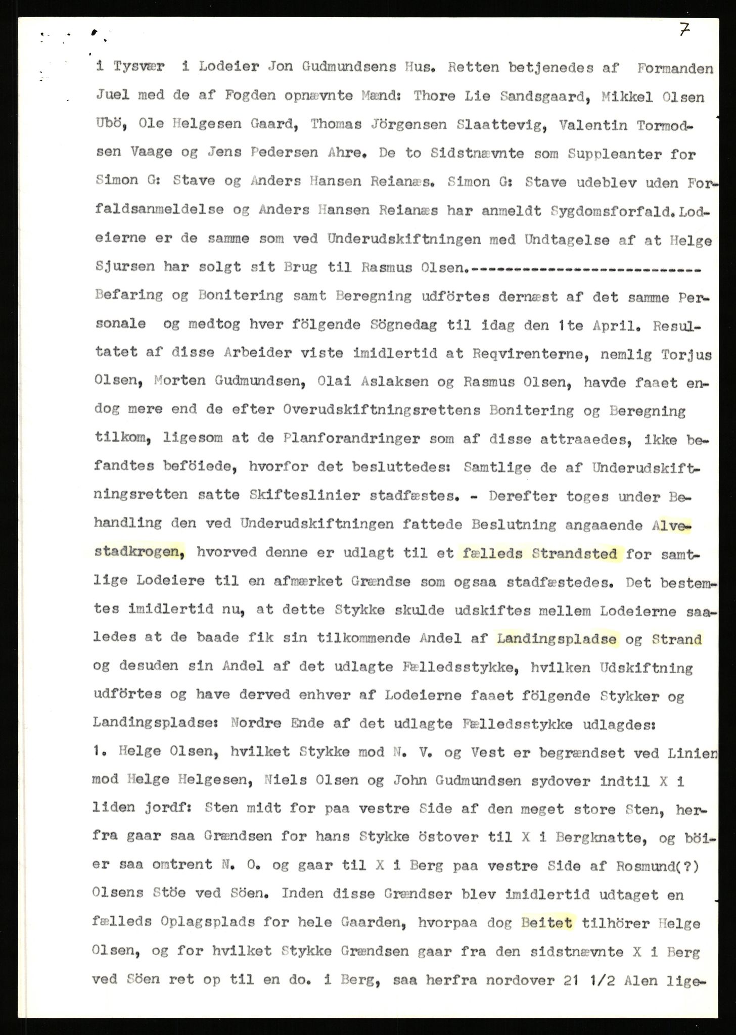 Statsarkivet i Stavanger, AV/SAST-A-101971/03/Y/Yj/L0001: Avskrifter sortert etter gårdsnavn: Abeland - Alvs-Eike, 1750-1930, p. 455