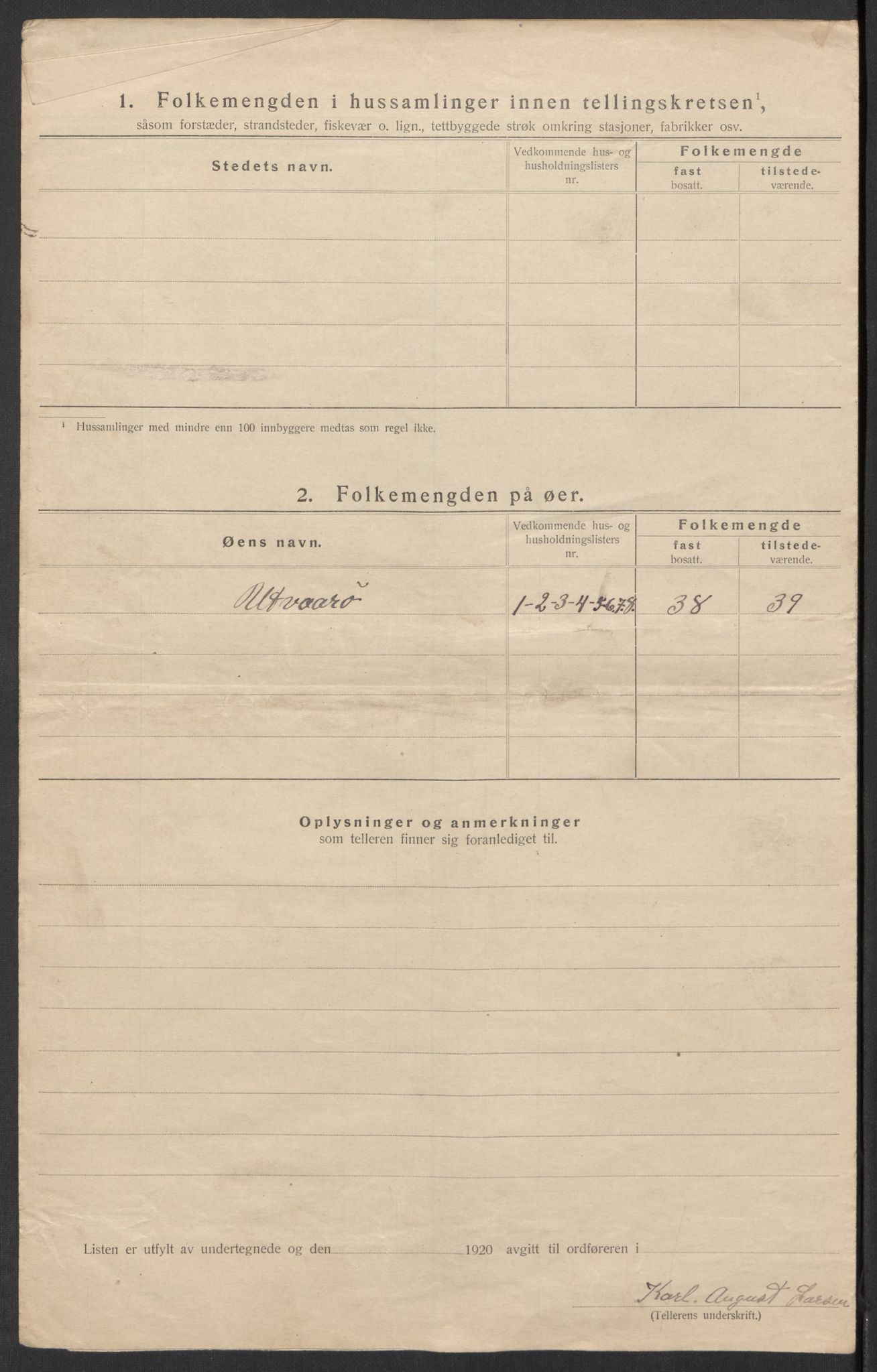 SAK, 1920 census for Spangereid, 1920, p. 21