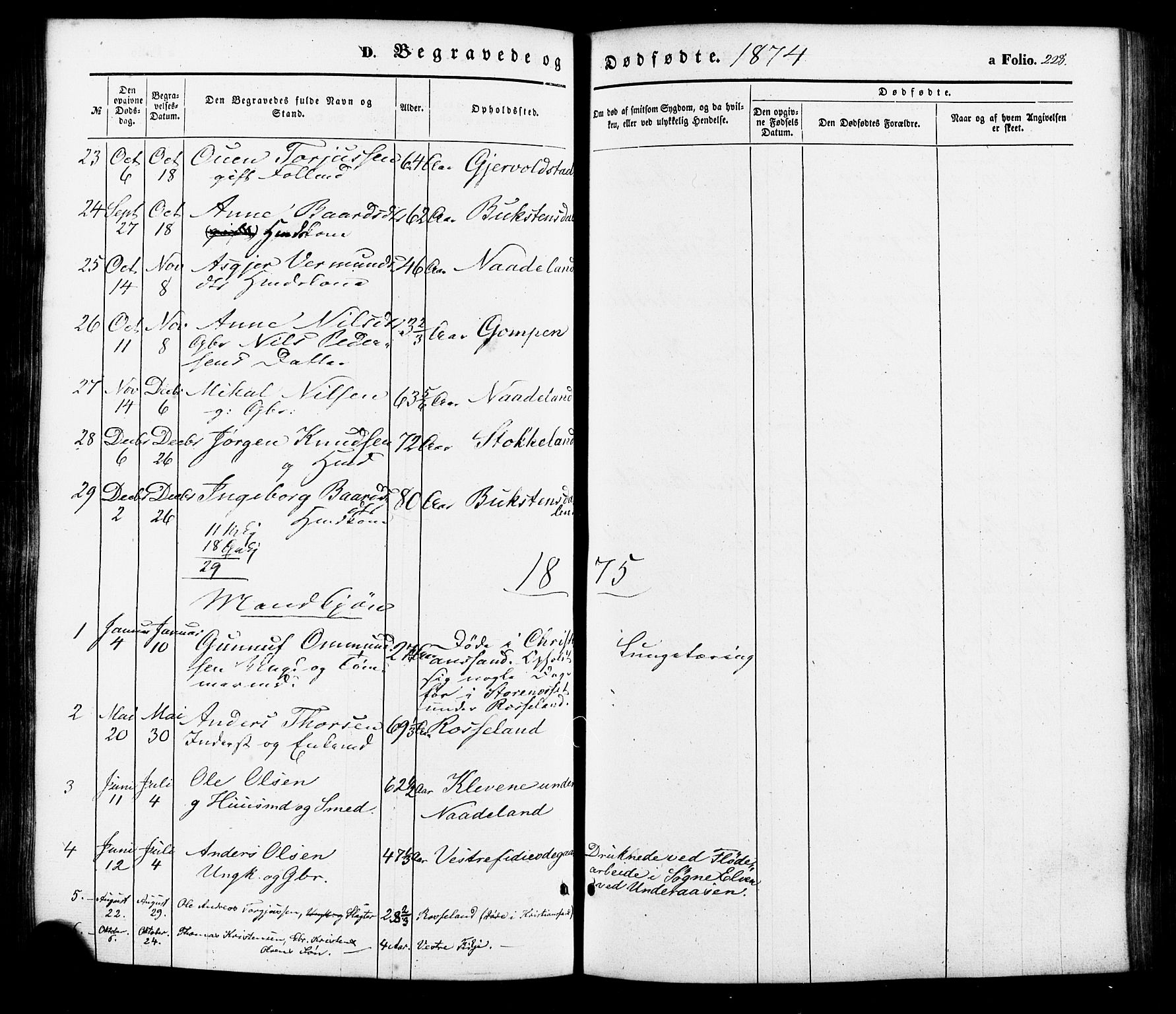 Søgne sokneprestkontor, SAK/1111-0037/F/Fa/Faa/L0002: Parish register (official) no. A 2, 1854-1882, p. 228