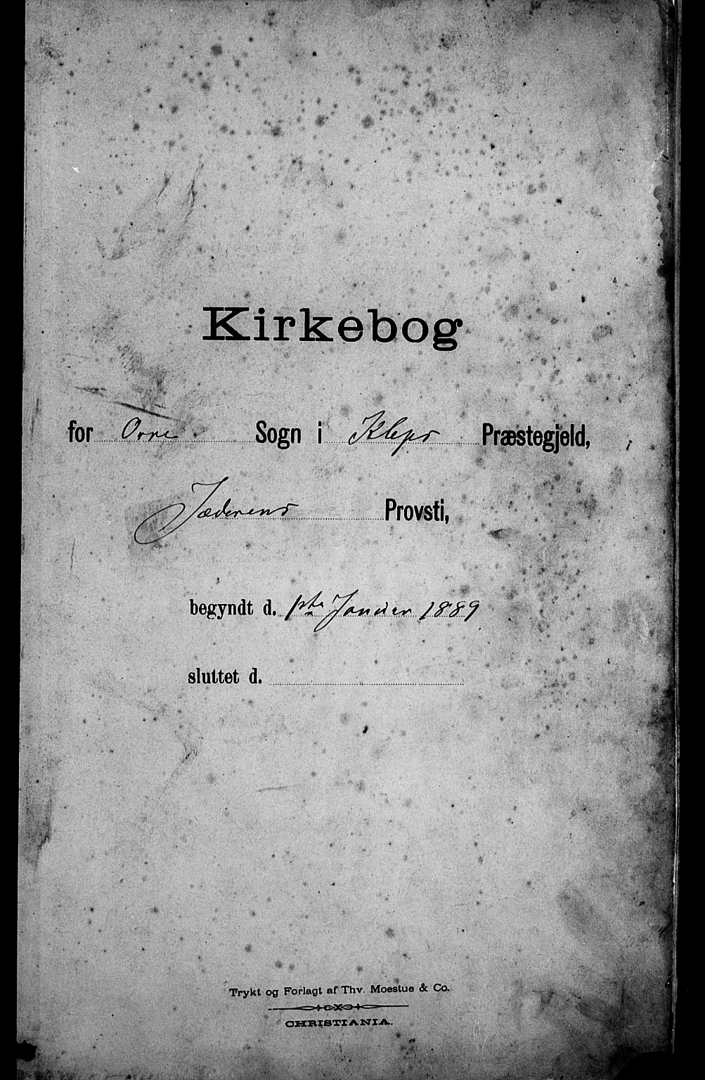 Klepp sokneprestkontor, SAST/A-101803/001/3/30BB/L0005: Parish register (copy) no. B 5, 1889-1918