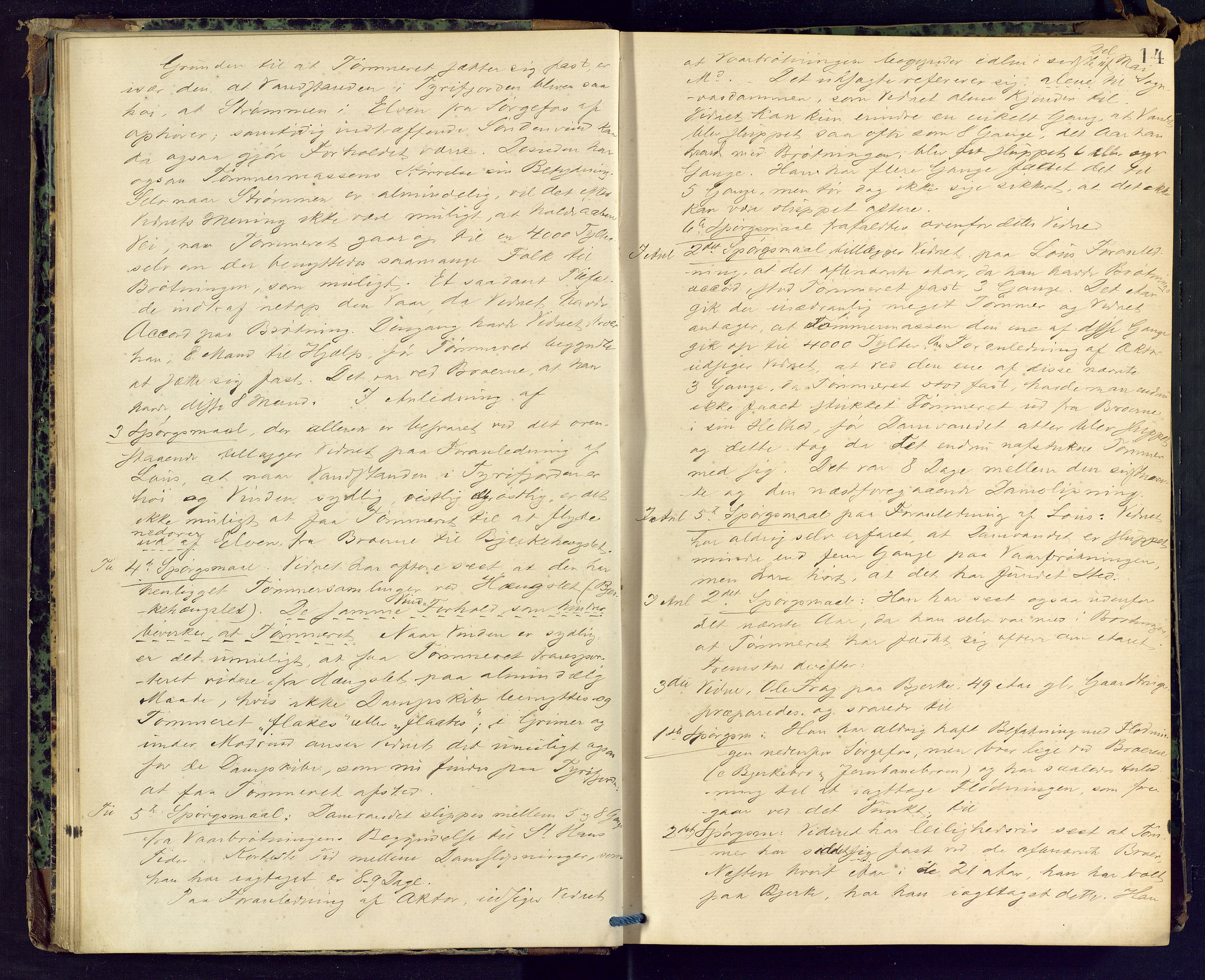 Ringerike sorenskriveri, AV/SAKO-A-105/F/Fc/Fca/L0015: Ekstrarettsprotokoll, 1876-1879, p. 14