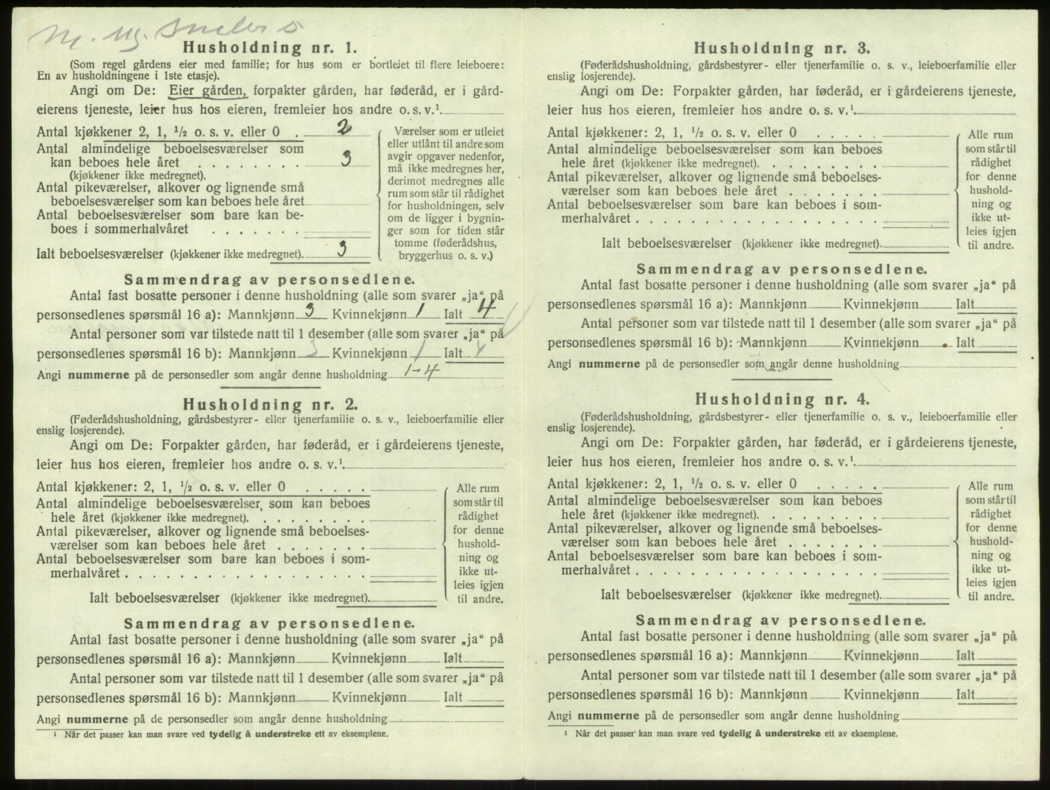 SAO, 1920 census for Skjeberg, 1920, p. 1426