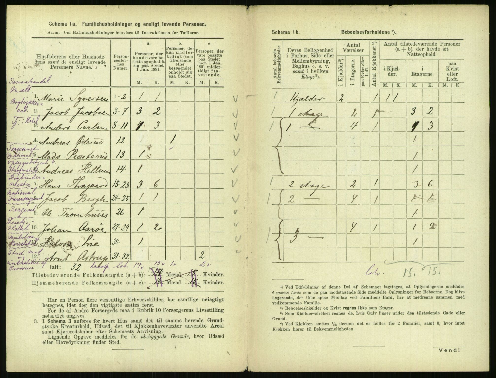 RA, 1891 census for 0301 Kristiania, 1891, p. 15895