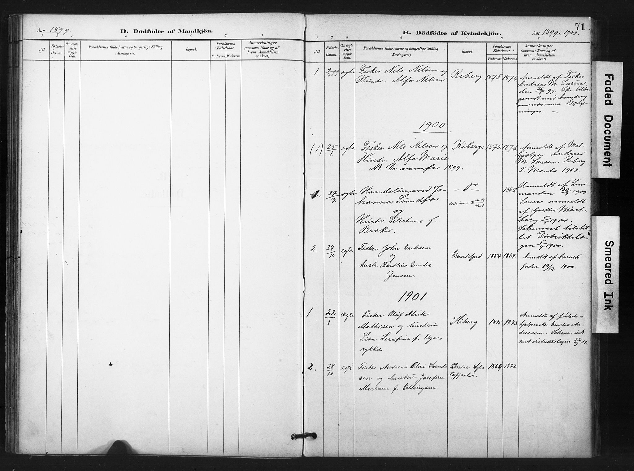 Vardø sokneprestkontor, AV/SATØ-S-1332/H/Ha/L0011kirke: Parish register (official) no. 11, 1897-1911, p. 71