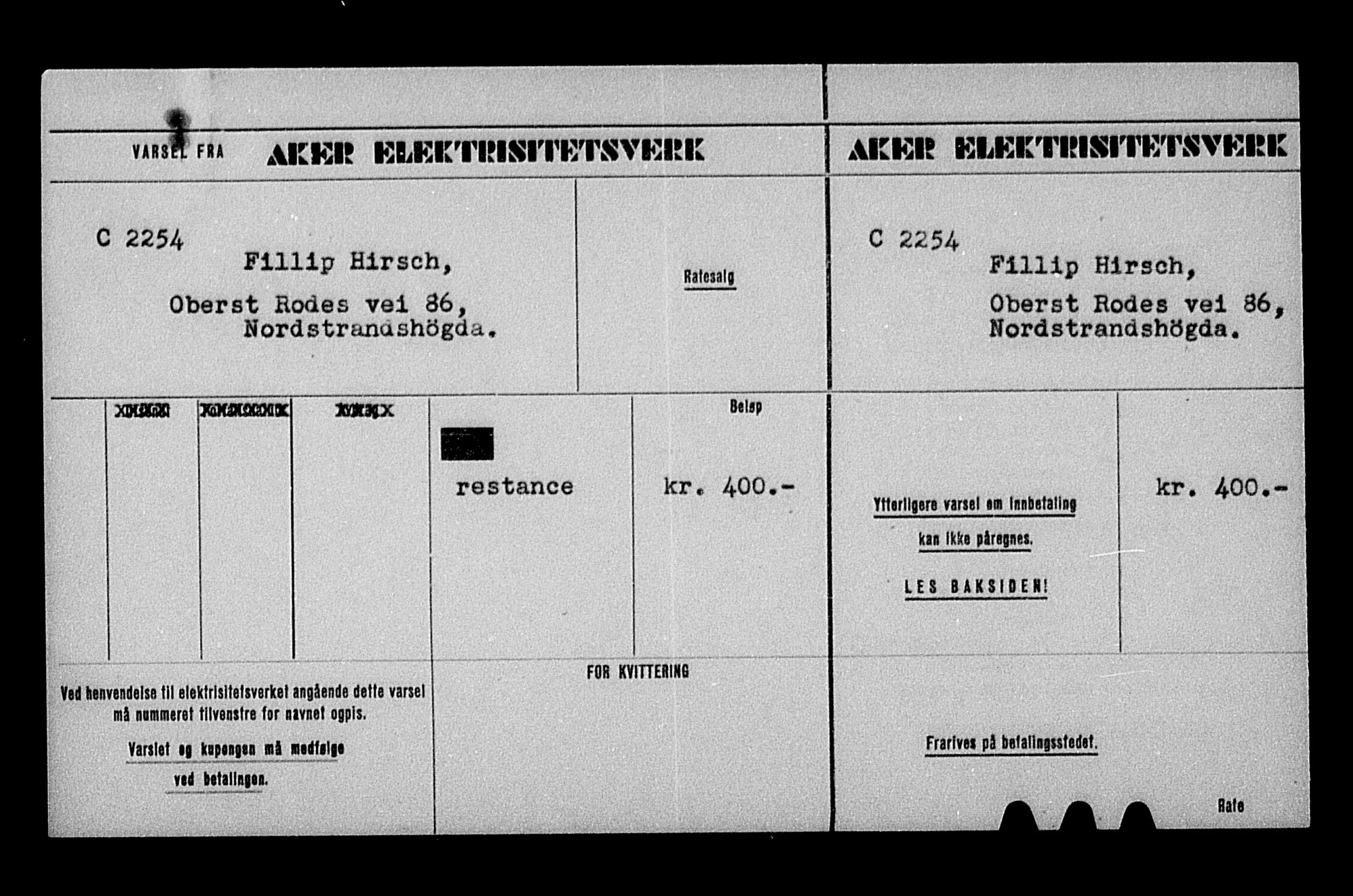 Justisdepartementet, Tilbakeføringskontoret for inndratte formuer, AV/RA-S-1564/H/Hc/Hcc/L0943: --, 1945-1947, p. 478