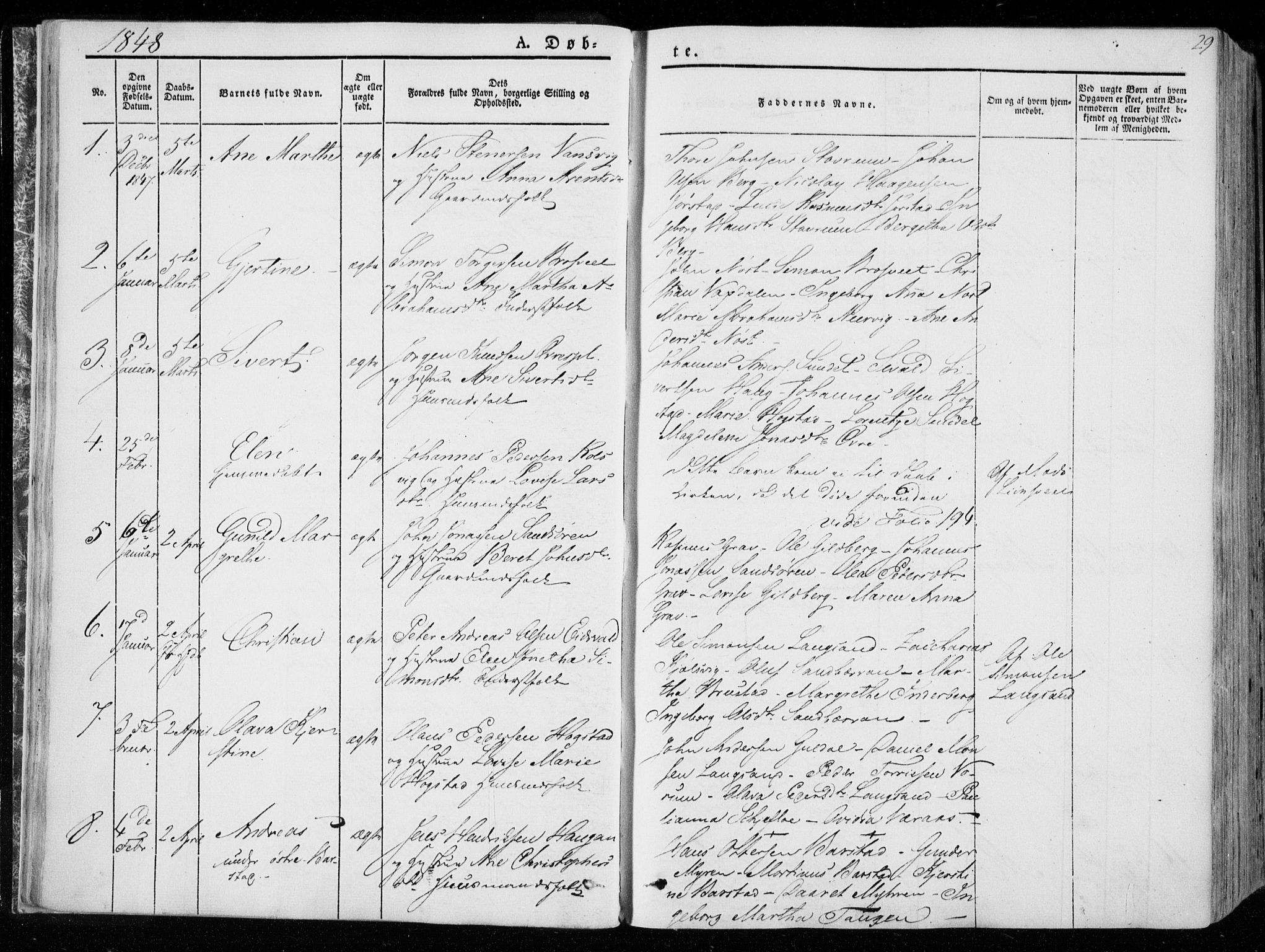 Ministerialprotokoller, klokkerbøker og fødselsregistre - Nord-Trøndelag, SAT/A-1458/722/L0218: Parish register (official) no. 722A05, 1843-1868, p. 29