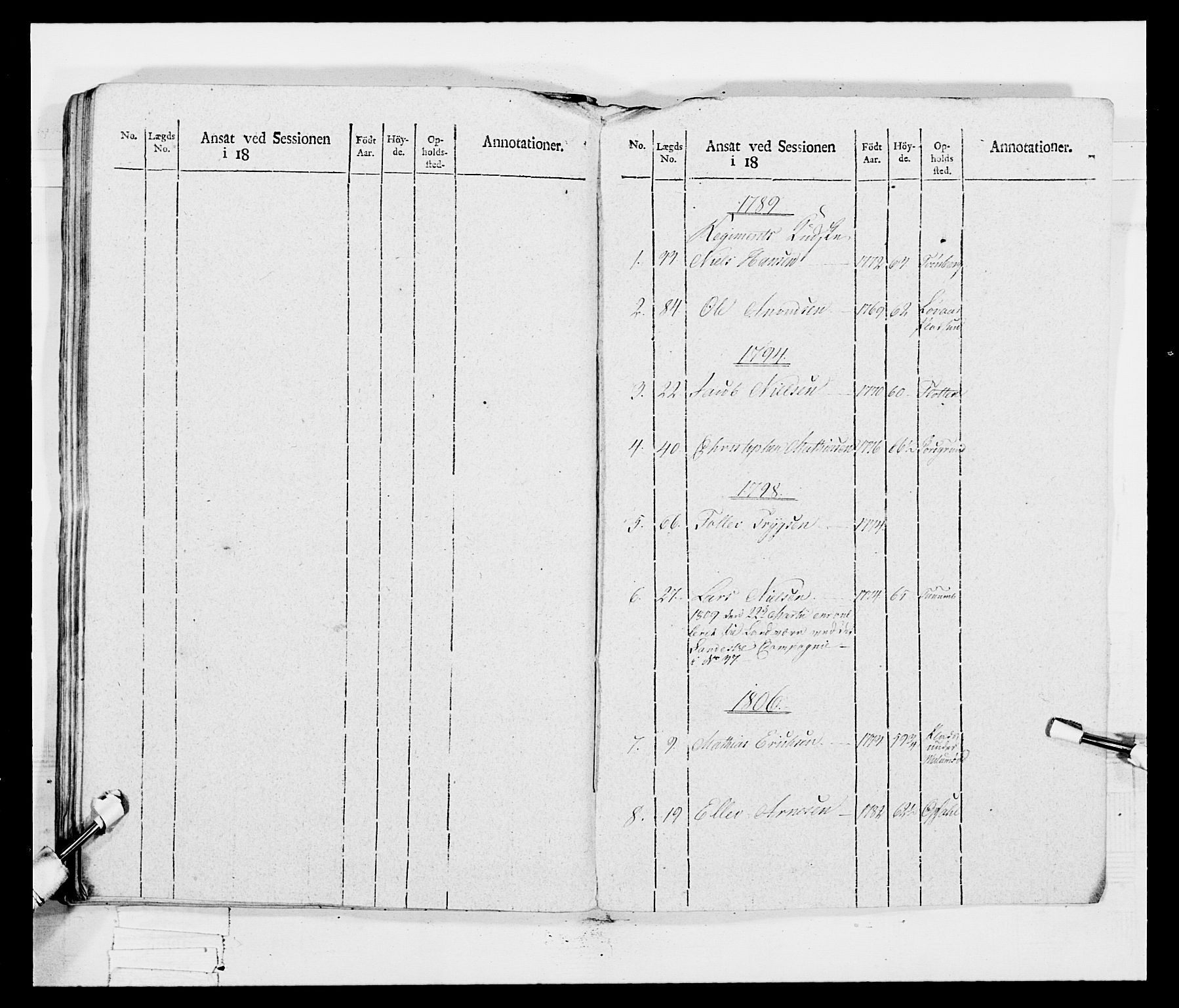 Generalitets- og kommissariatskollegiet, Det kongelige norske kommissariatskollegium, AV/RA-EA-5420/E/Eh/L0047: 2. Akershusiske nasjonale infanteriregiment, 1791-1810, p. 513