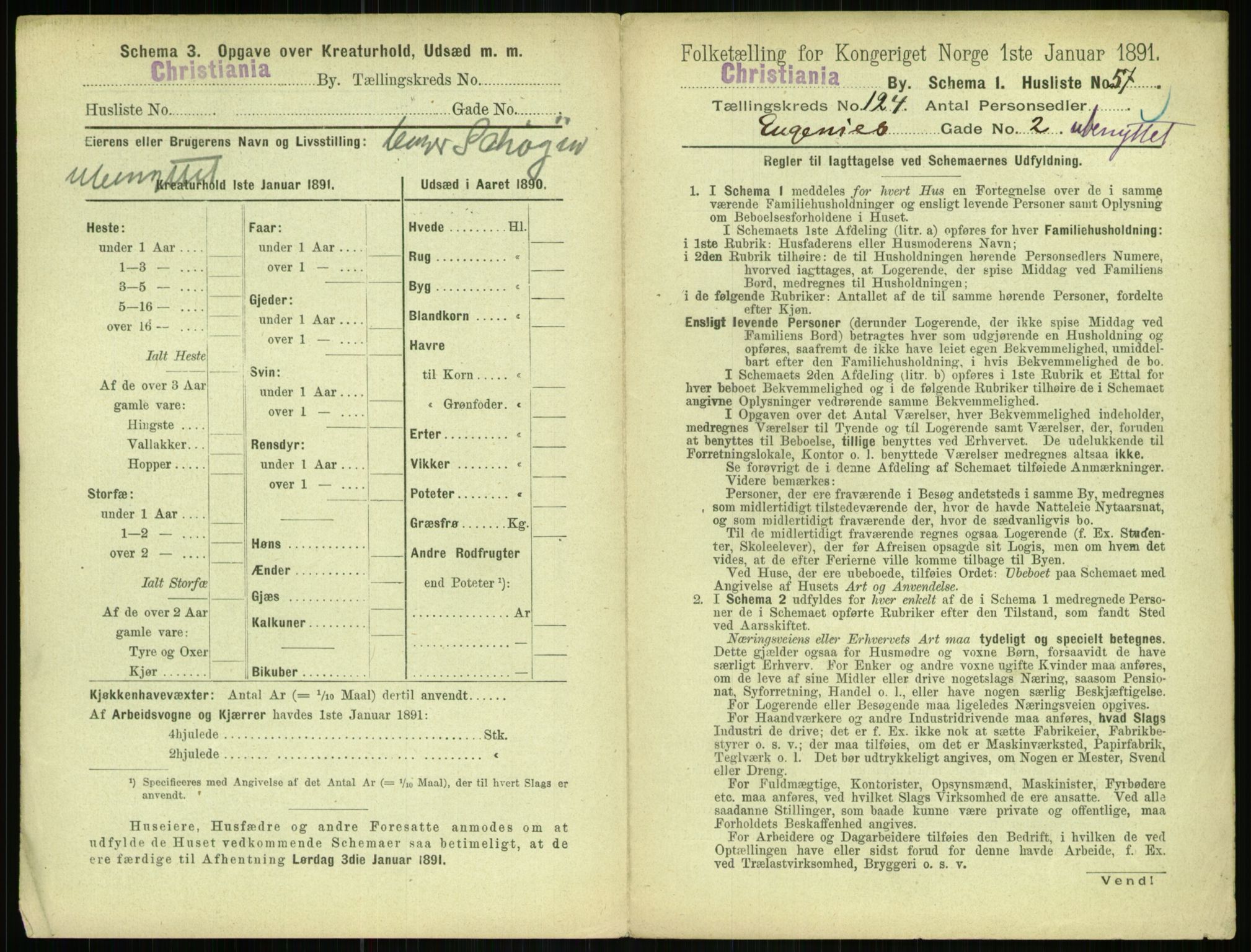 RA, 1891 census for 0301 Kristiania, 1891, p. 65337