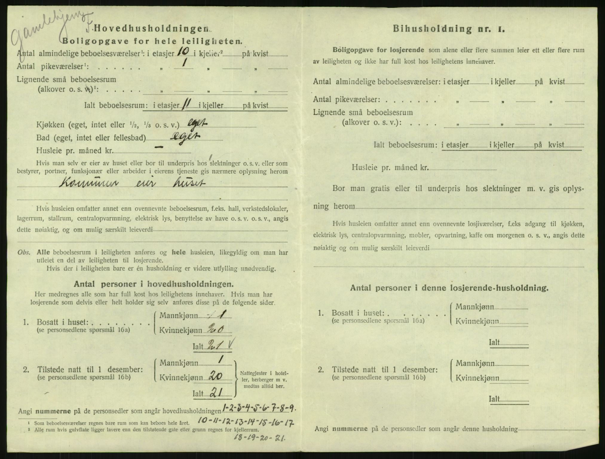 SAK, 1920 census for Flekkefjord, 1920, p. 835