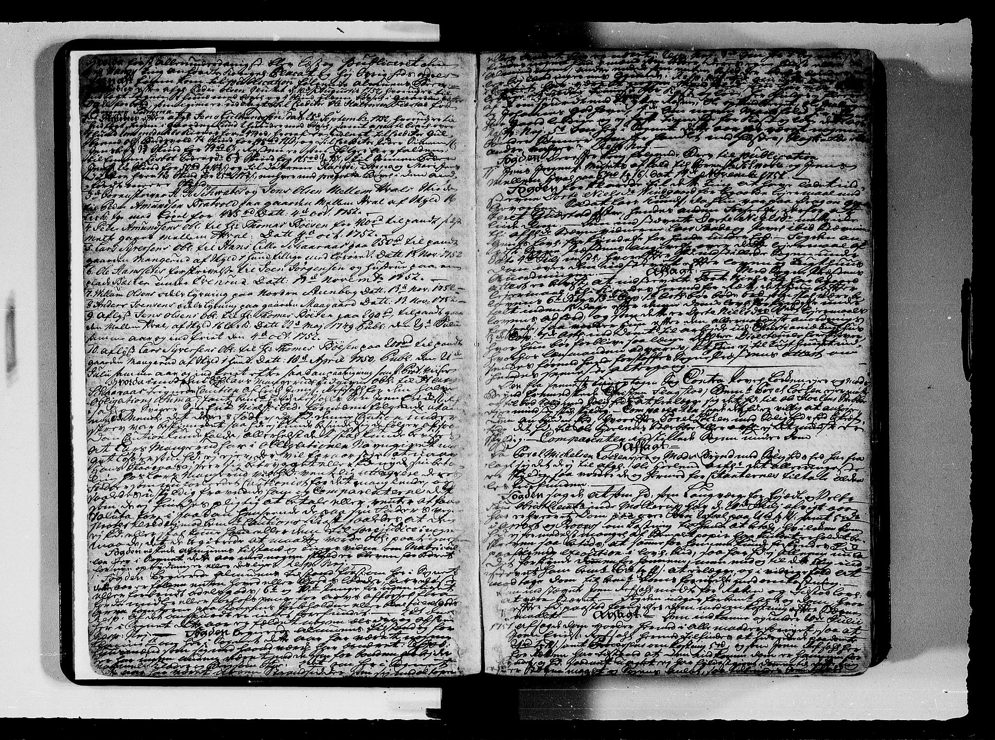 Hedemarken sorenskriveri, SAH/TING-034/G/Gb/L0048A: Tingbok, 1752-1754, p. 12b-13a