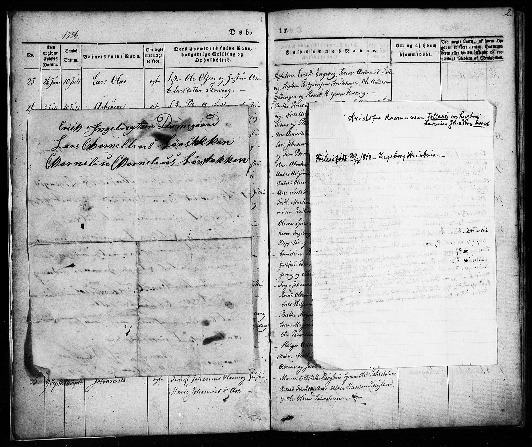 Askøy Sokneprestembete, SAB/A-74101/H/Ha/Haa/Haaa/L0005: Parish register (official) no. A 5, 1836-1852, p. 2