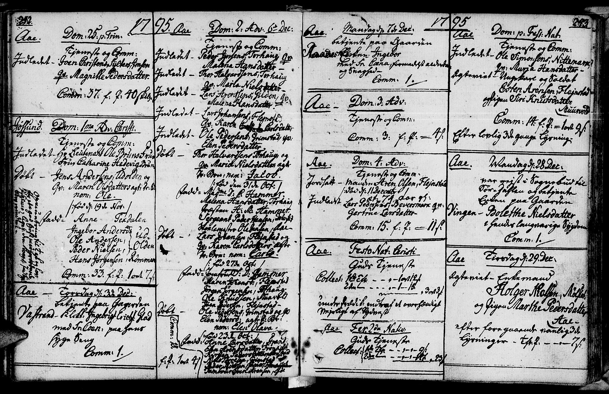 Ministerialprotokoller, klokkerbøker og fødselsregistre - Sør-Trøndelag, SAT/A-1456/655/L0673: Parish register (official) no. 655A02, 1780-1801, p. 242-243