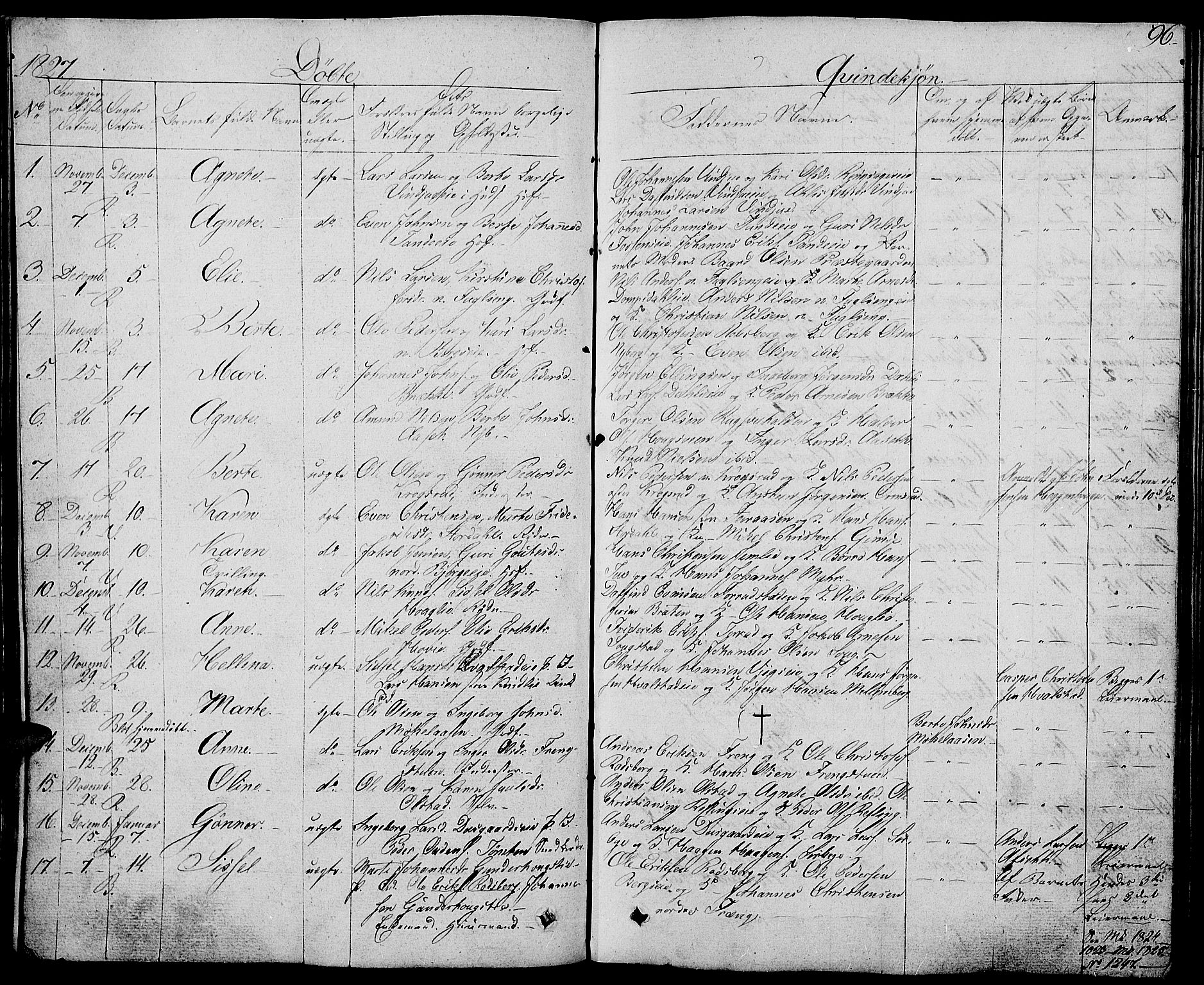 Ringsaker prestekontor, SAH/PREST-014/L/La/L0004: Parish register (copy) no. 4, 1827-1838, p. 96