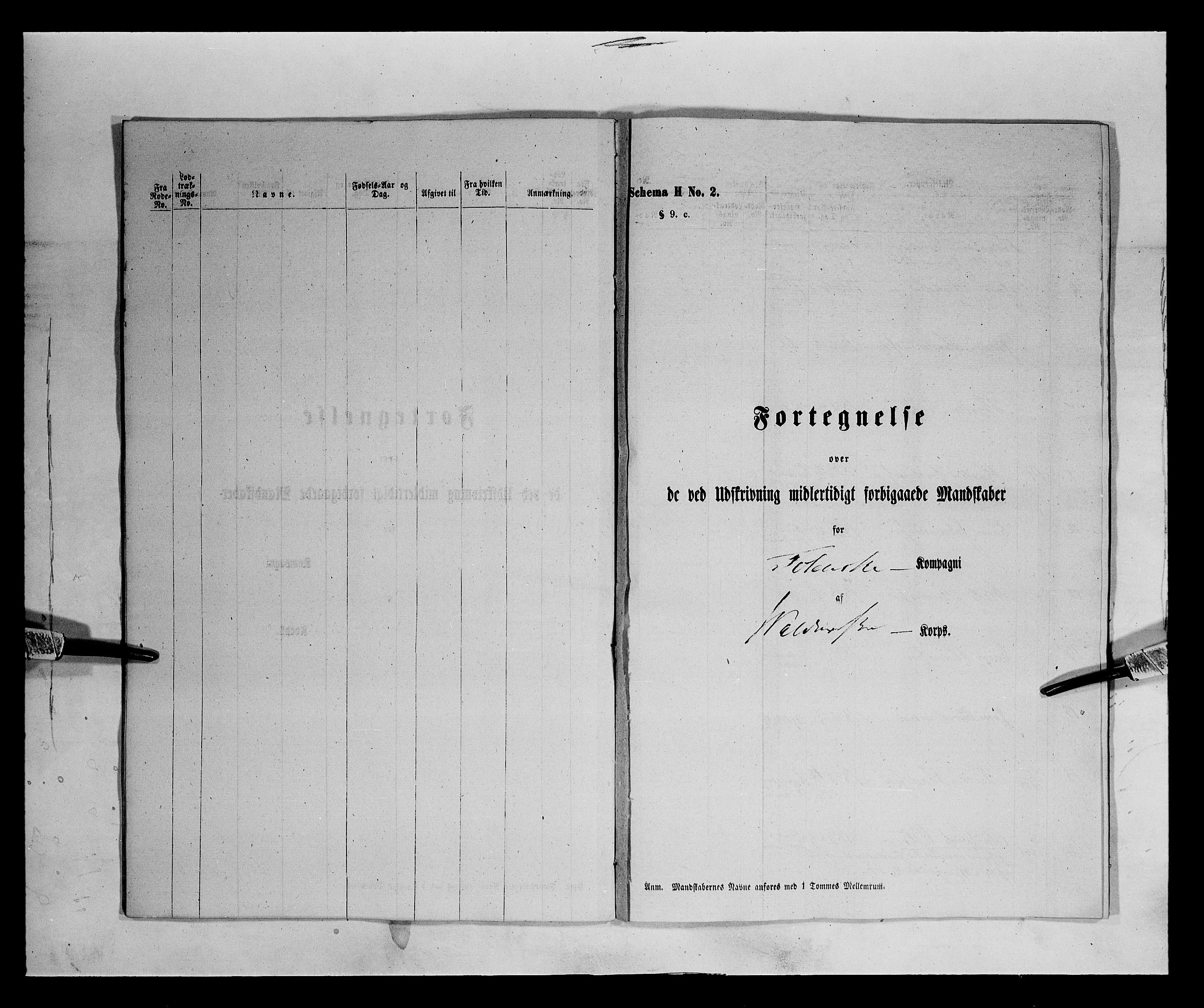 Fylkesmannen i Oppland, SAH/FYO-002/1/K/Kb/L1157: Valderske nasjonale musketérkorps - Totenske kompani, 1818-1860, p. 2751