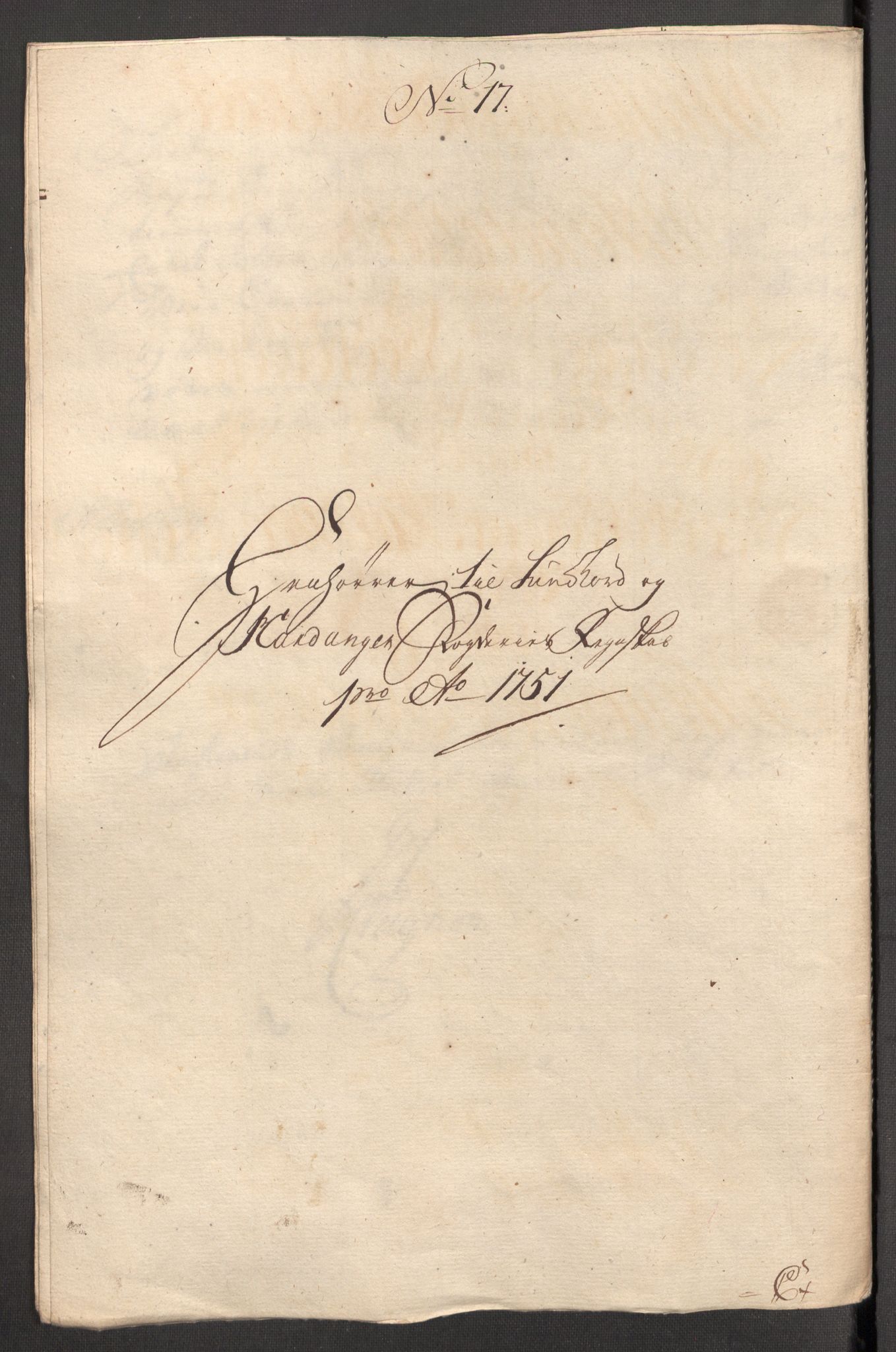 Rentekammeret inntil 1814, Reviderte regnskaper, Fogderegnskap, RA/EA-4092/R48/L3056: Fogderegnskap Sunnhordland og Hardanger, 1751, p. 184