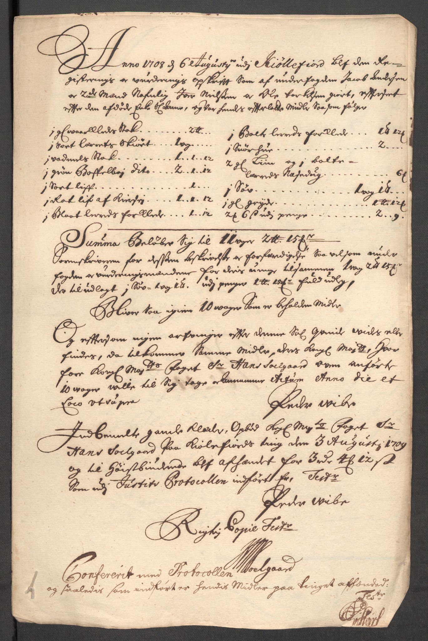 Rentekammeret inntil 1814, Reviderte regnskaper, Fogderegnskap, AV/RA-EA-4092/R69/L4855: Fogderegnskap Finnmark/Vardøhus, 1709-1712, p. 156