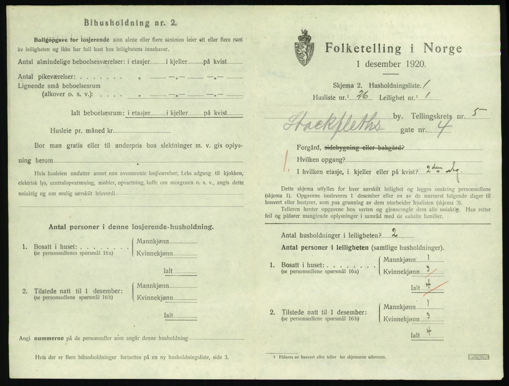 SAKO, 1920 census for Sandefjord, 1920, p. 2508