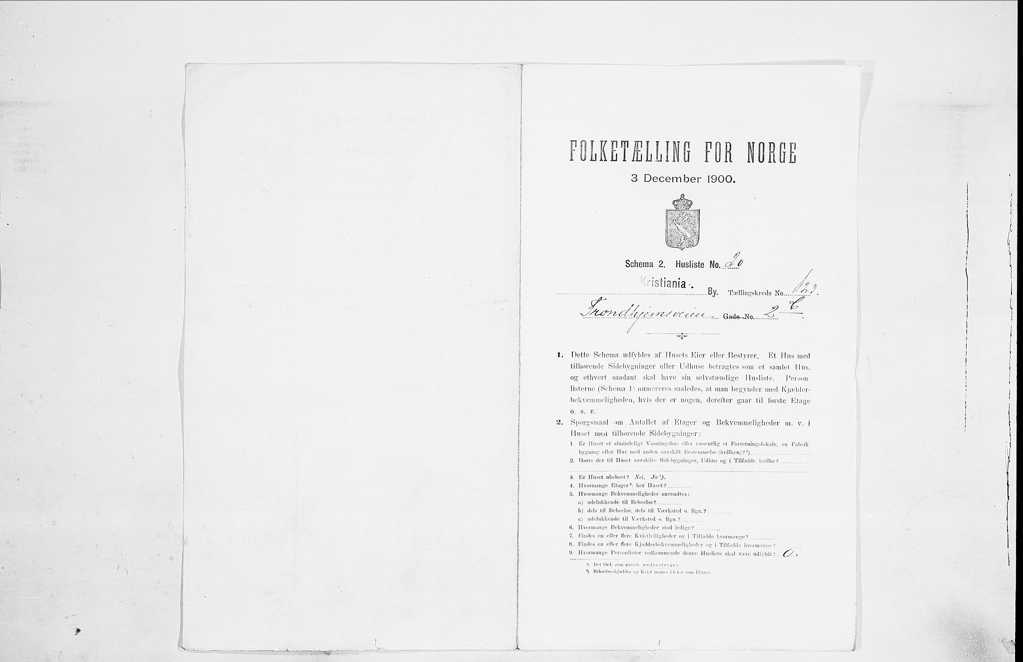 SAO, 1900 census for Kristiania, 1900, p. 104153