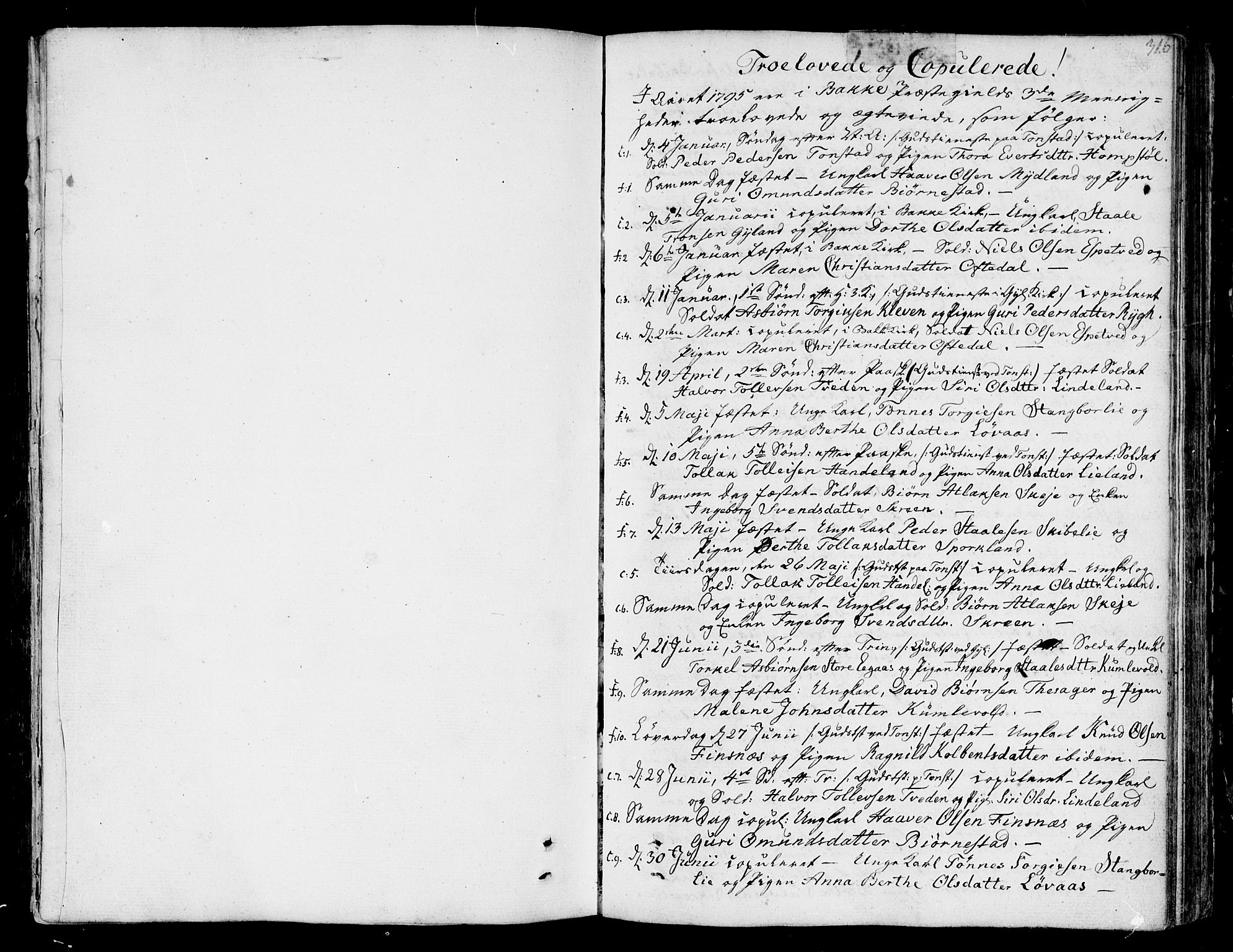 Bakke sokneprestkontor, SAK/1111-0002/F/Fa/Faa/L0002: Parish register (official) no. A 2, 1780-1816, p. 316