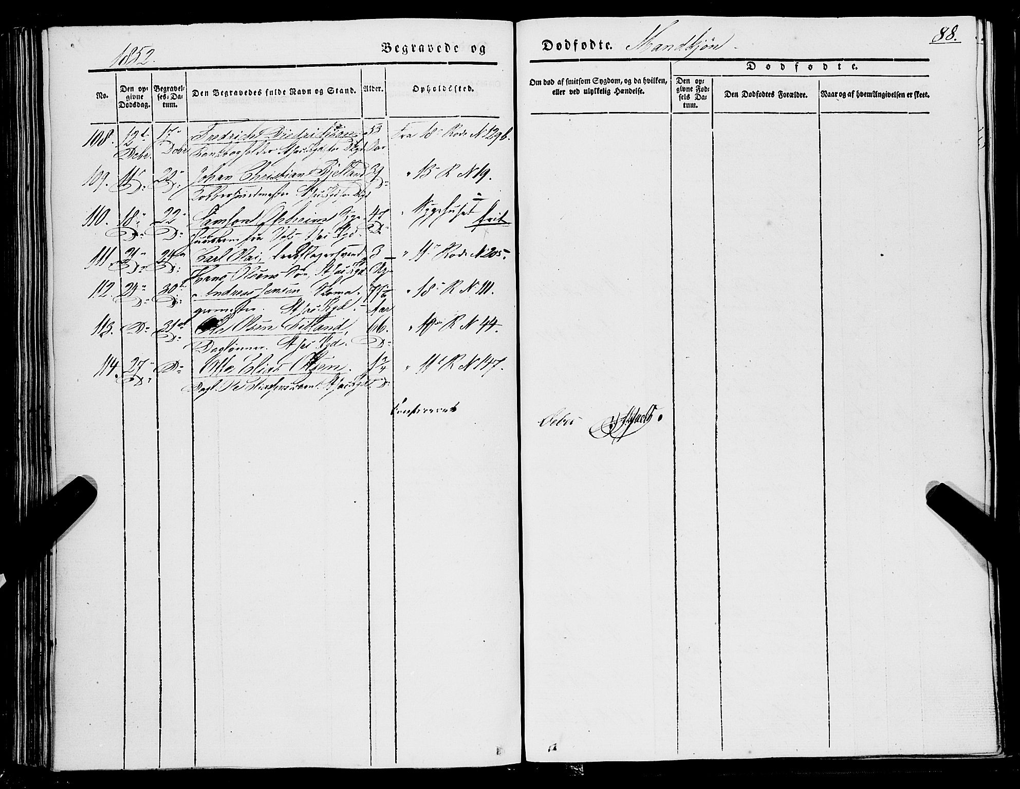 Domkirken sokneprestembete, AV/SAB-A-74801/H/Haa/L0040: Parish register (official) no. E 1, 1841-1853, p. 88